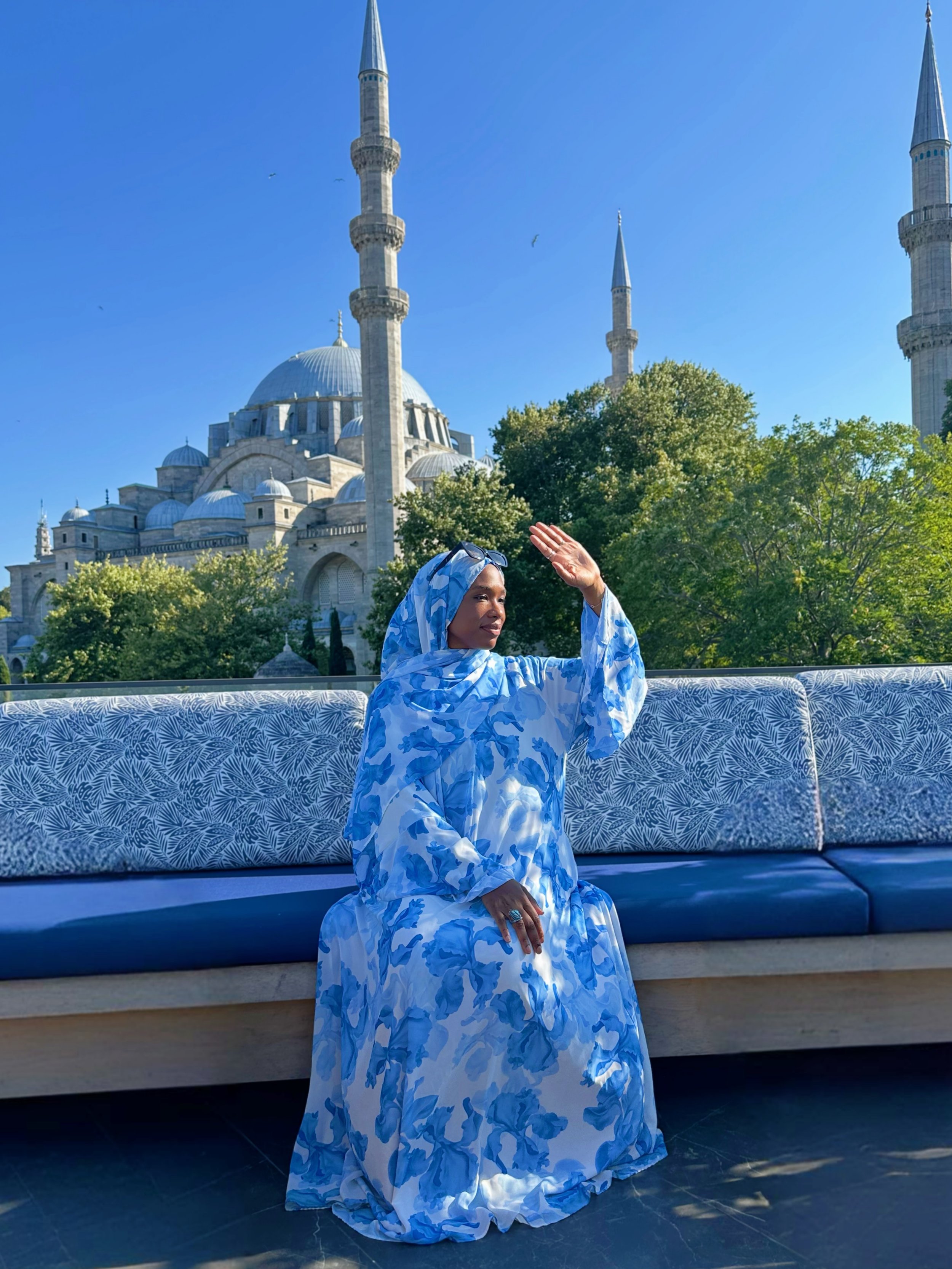 Can&rsquo;t wait to be in Istanbul again 🦋

All @cmbstyling clothing is currently on FLASH SALE including this stunning Blue Floral Belle Sleeve - until midnight EST today Sept 7 💙