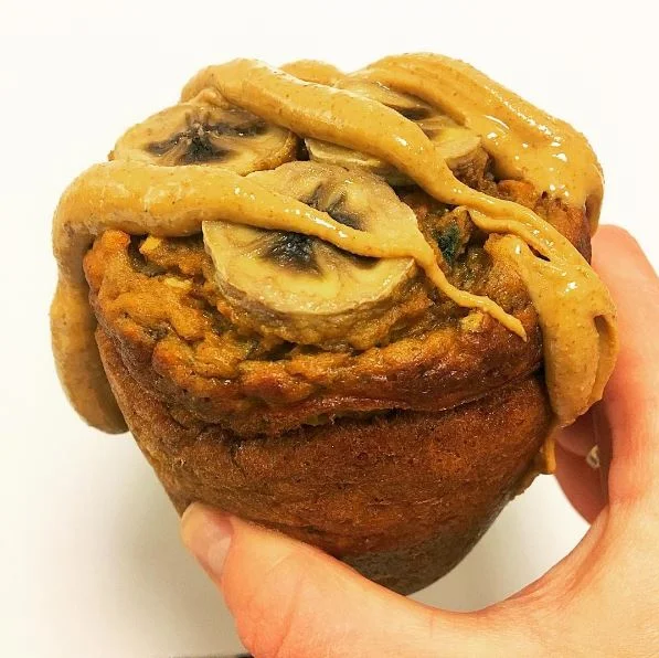 Banana Almond Butter Protein Mug Cake