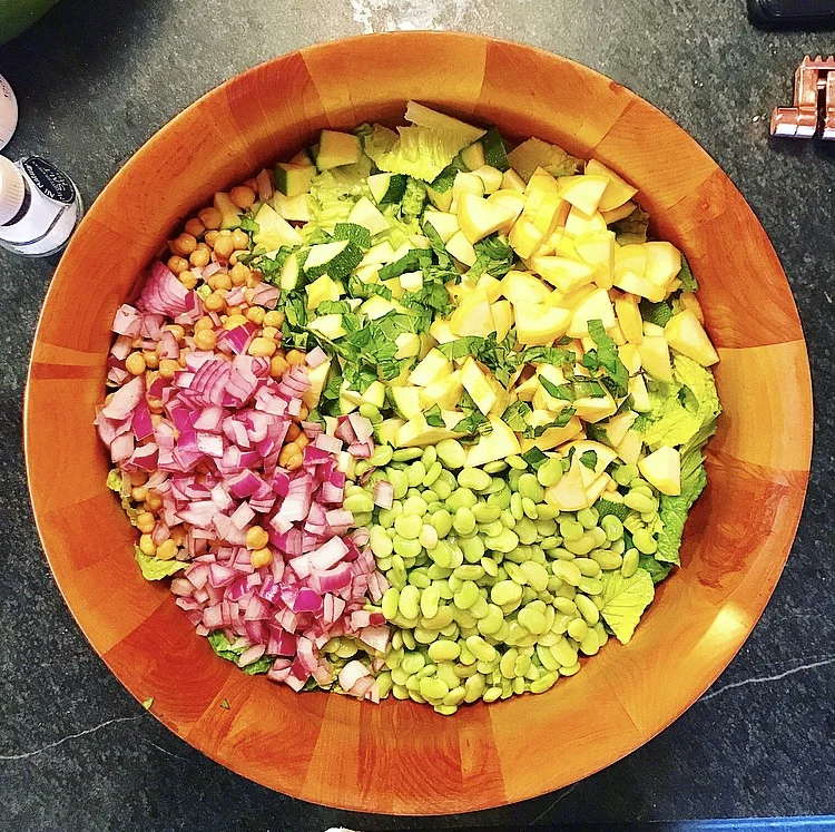Summer Zucchini Basil Salad