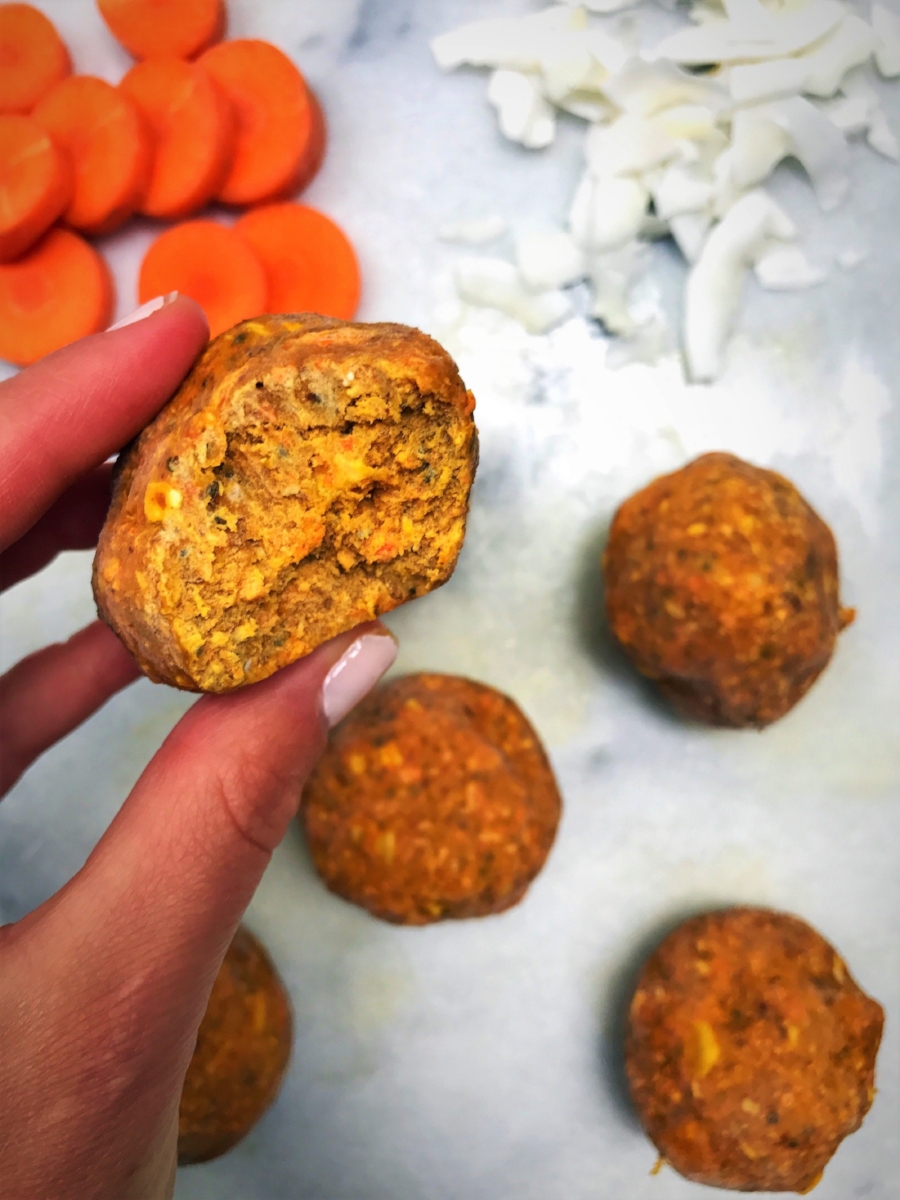 No Bake Carrot Cake Protein Balls