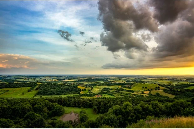 View over the Vale of York from Sutton Bank