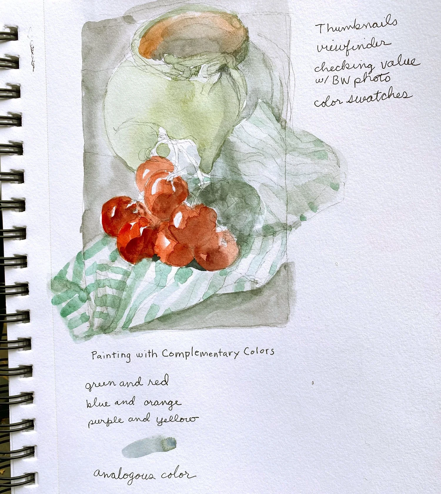 planning the first Still Life painting class