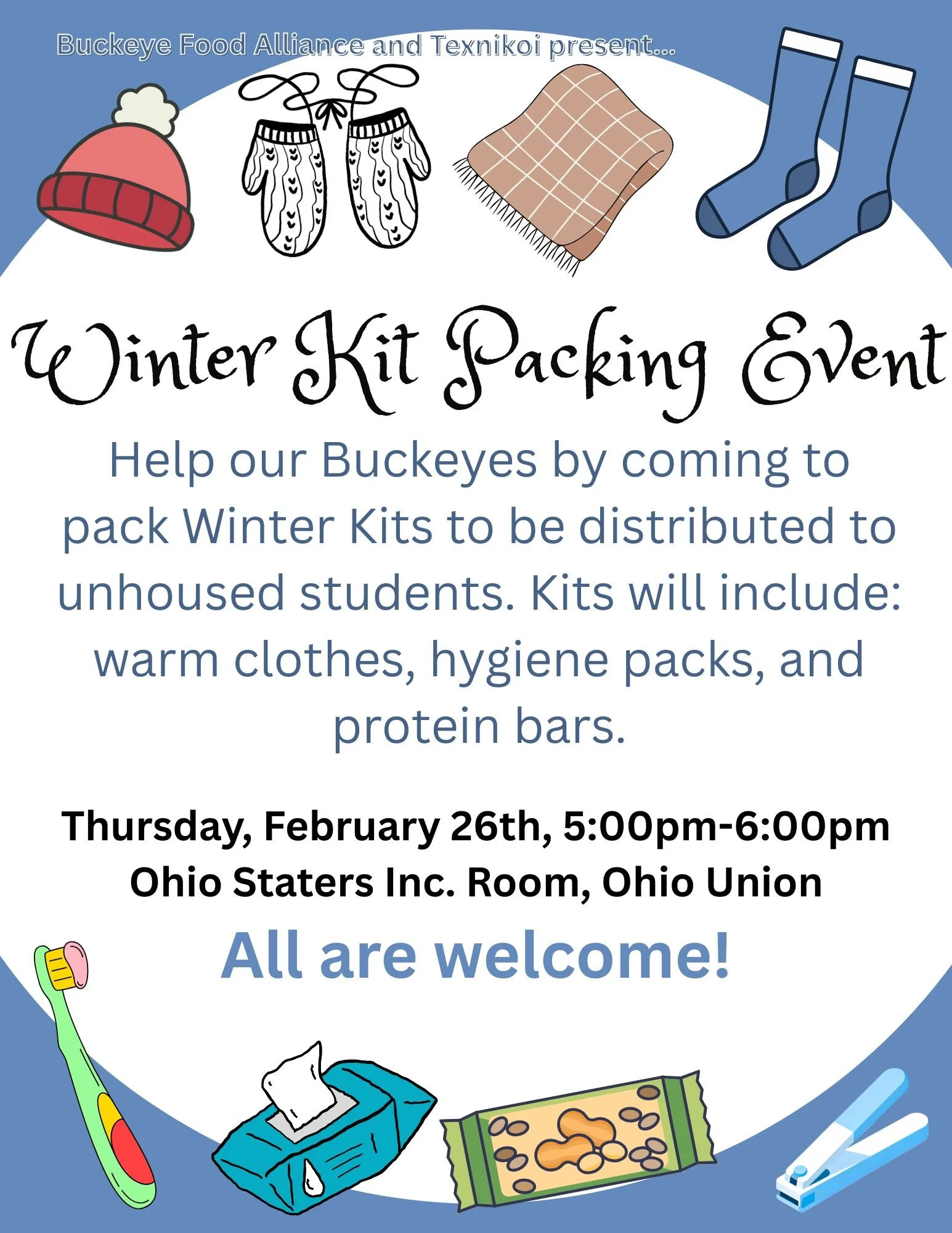 Winter Kit Packing Event