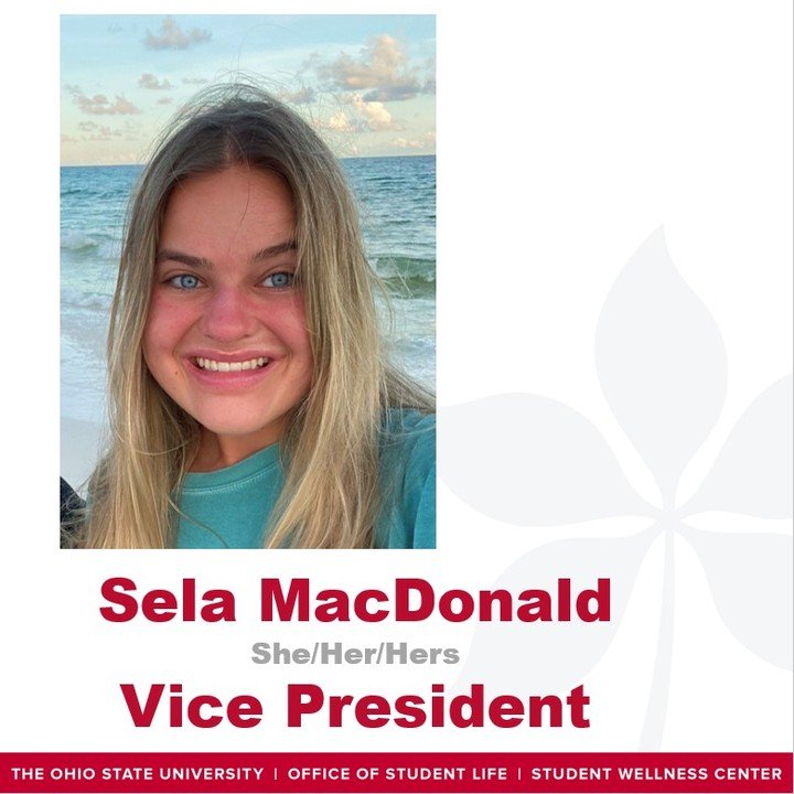 Today we are shining the spotlight on Sela MacDonald! Sela is currently serving as our Vice President and helped to oversee our outreach efforts last year. Sela has been a consistent presence in our pantry and looks forward to serving our students ev
