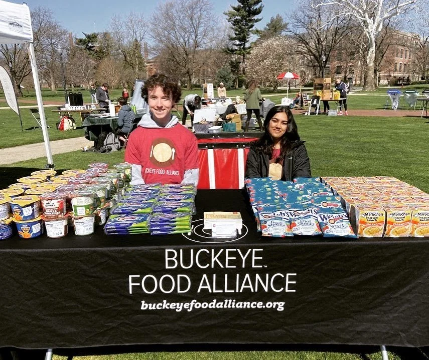 @buckeyefoodalliance will be on the South Oval today from 11am-2pm. Be sure to stop by for a FREE snack and to learn more about all we have to offer!