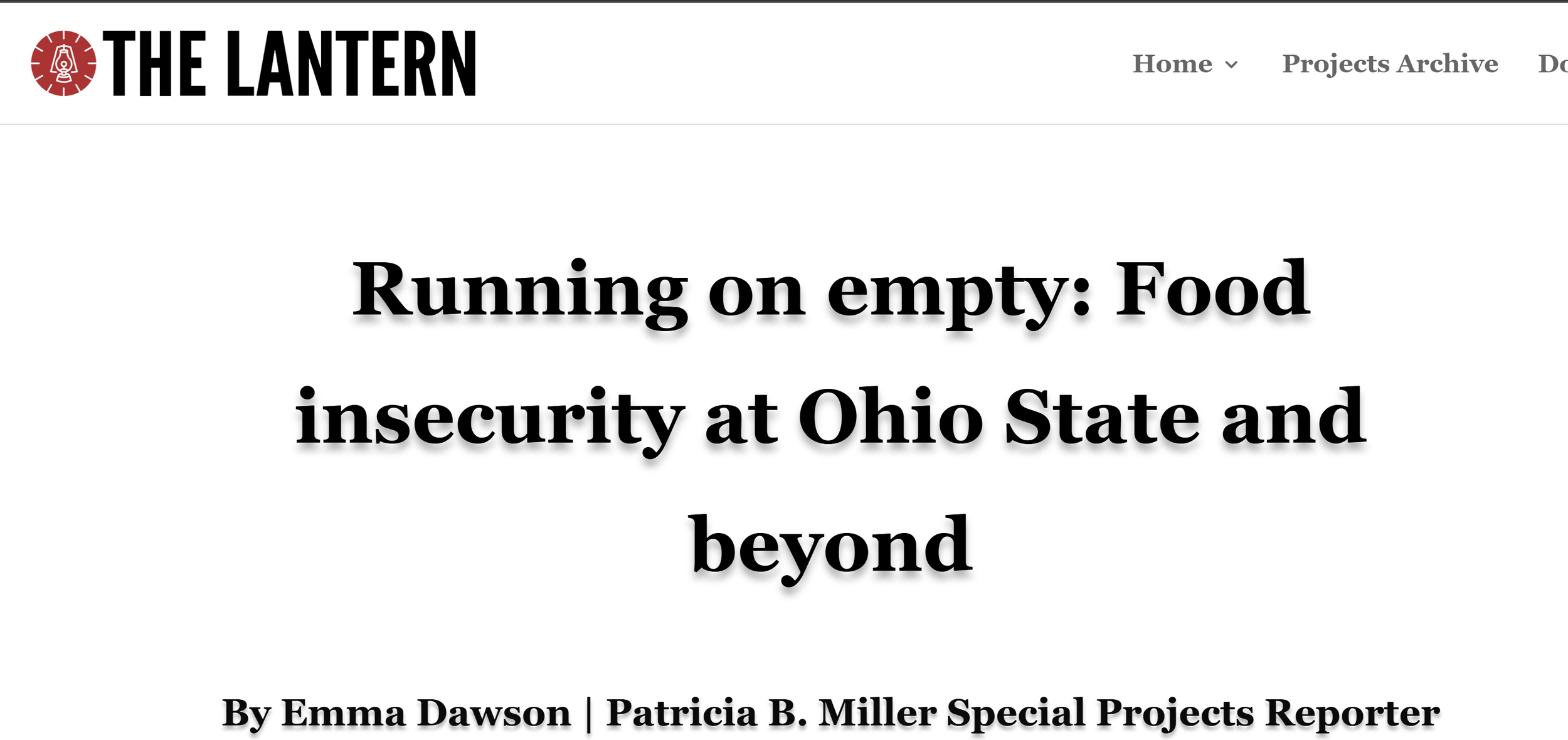 Media Feature in The Lantern 