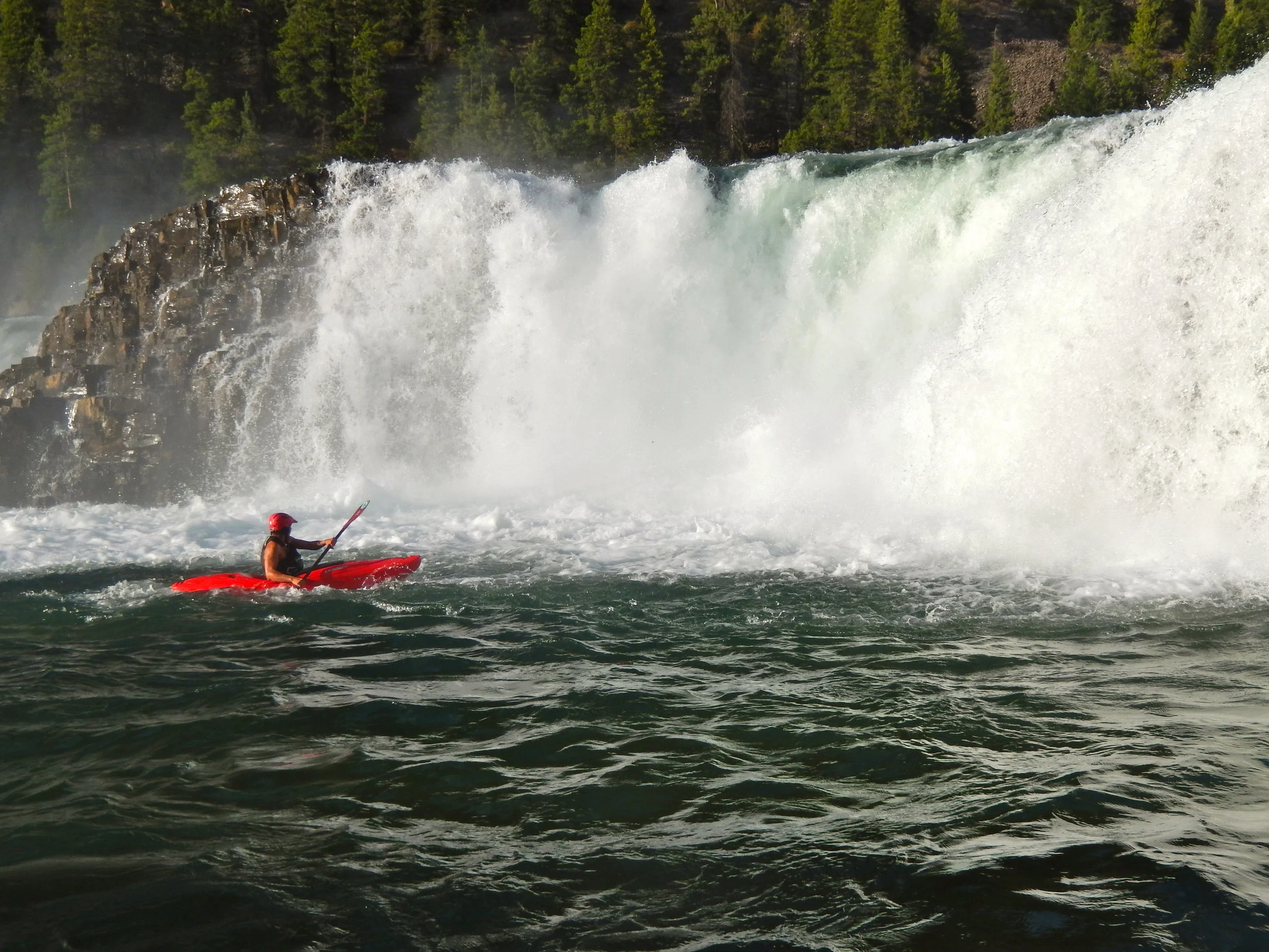 Far right side of Kootenai Falls