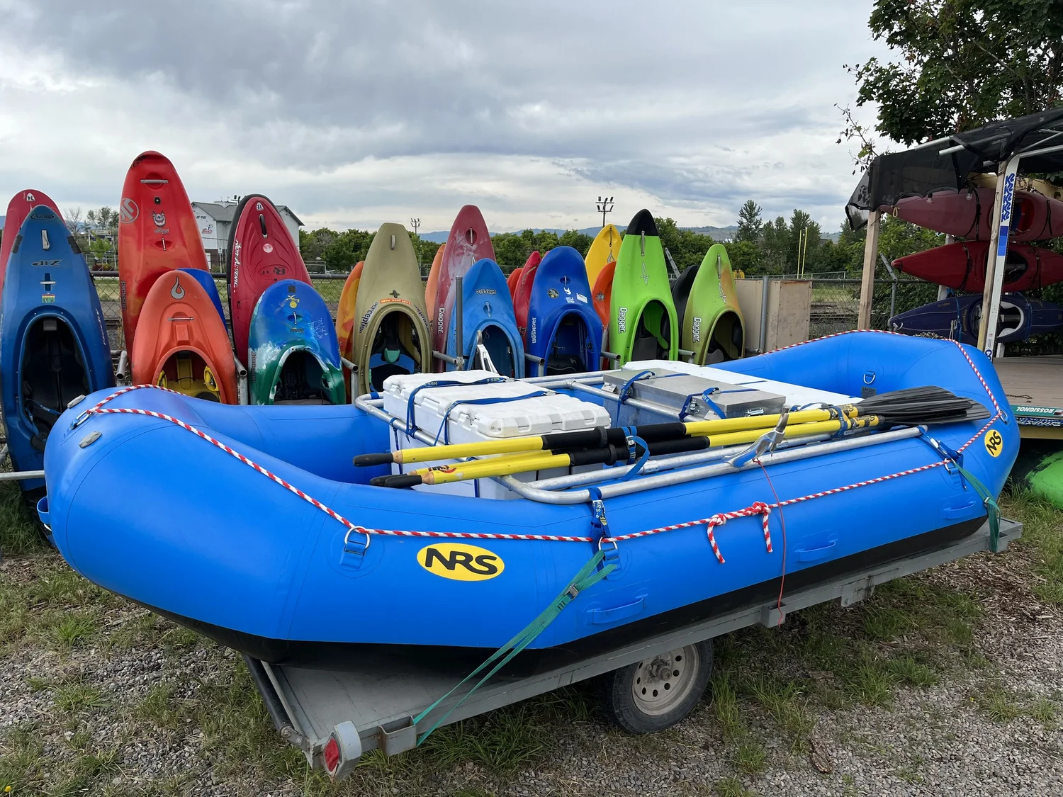 16ft Raft Love Boat Paddle Co.- Missoula river tubing and river rentals