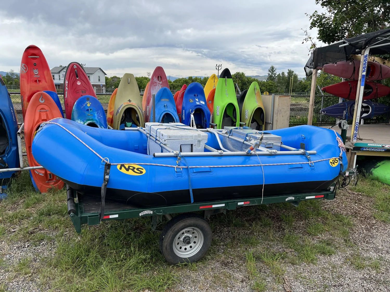 16ft Raft Love Boat Paddle Co.- Missoula river tubing and river rentals