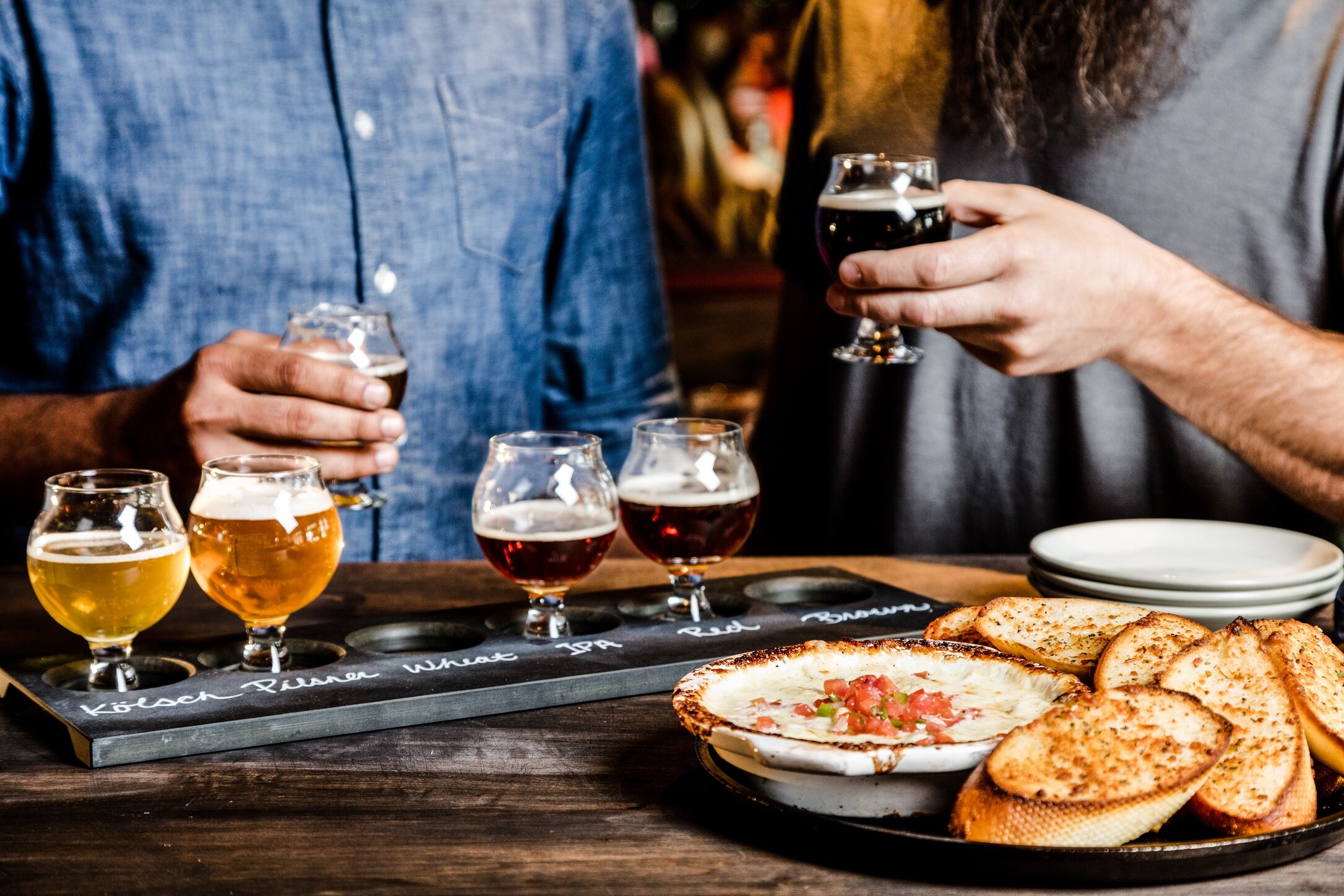 Beer tasting flight