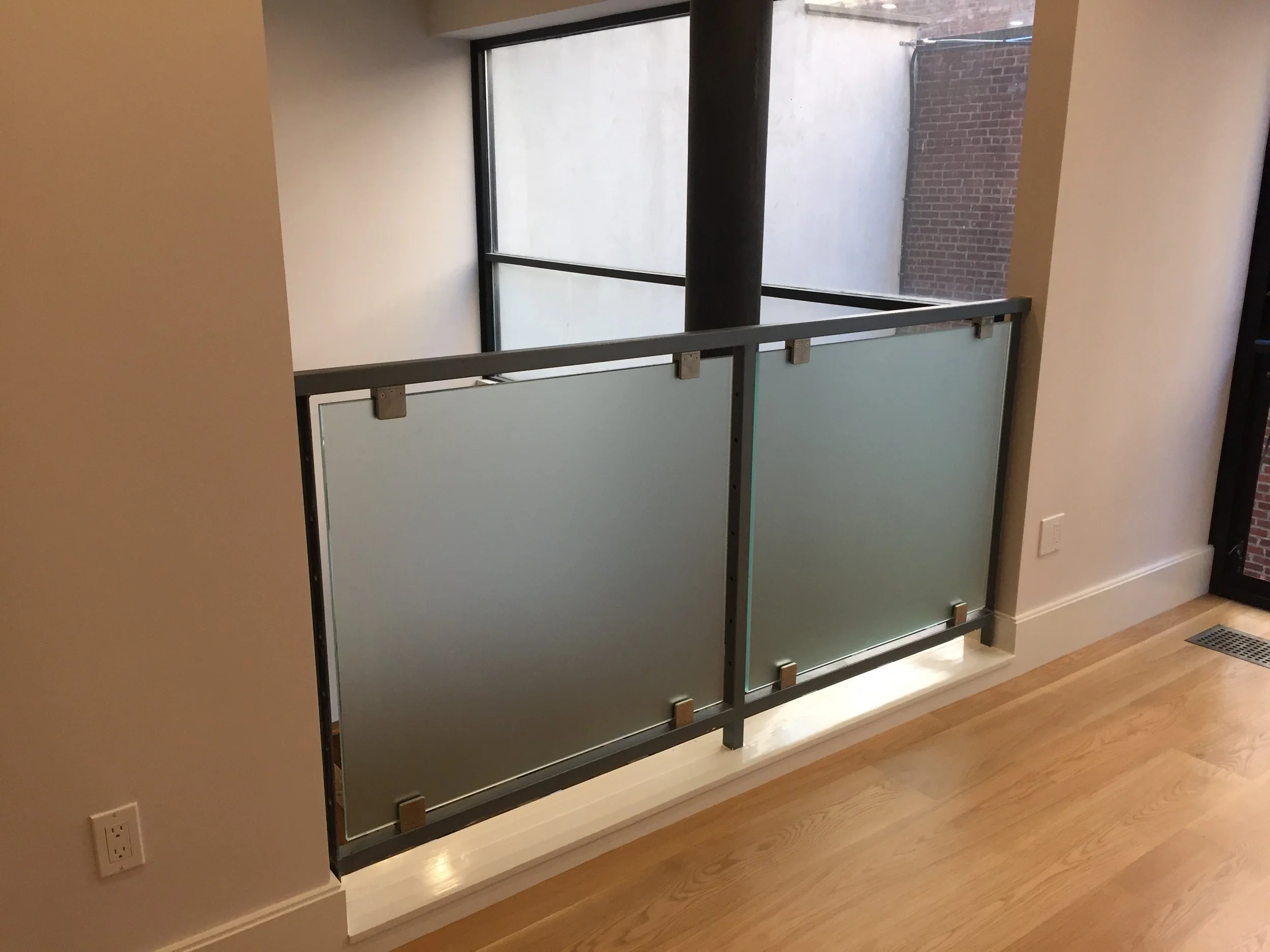 Image showcasing Custom Glass Railings — King David Gallery | NYC | Custom Glass ...