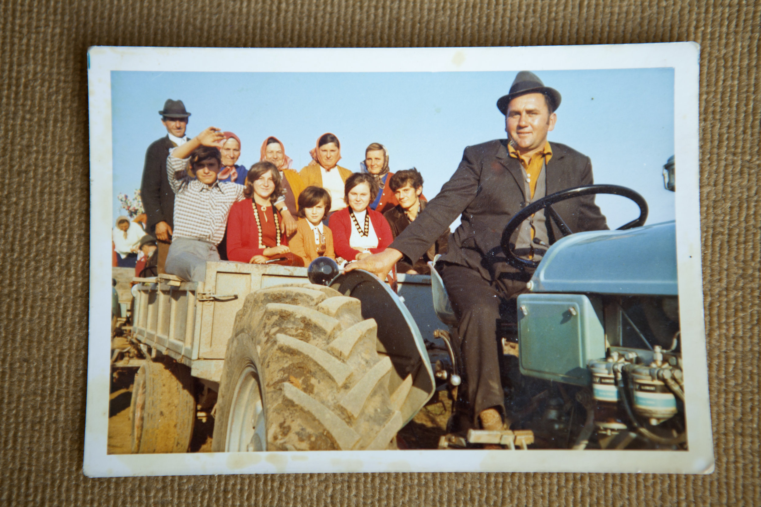  A picture from the earlier days where everybody was going to a fair. Young unmarried girls are wearing "dukati", gold coins that show that one is a "good catch" 