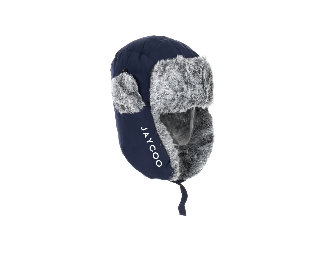 JAYCOO Knit Bomber Hat - Navy