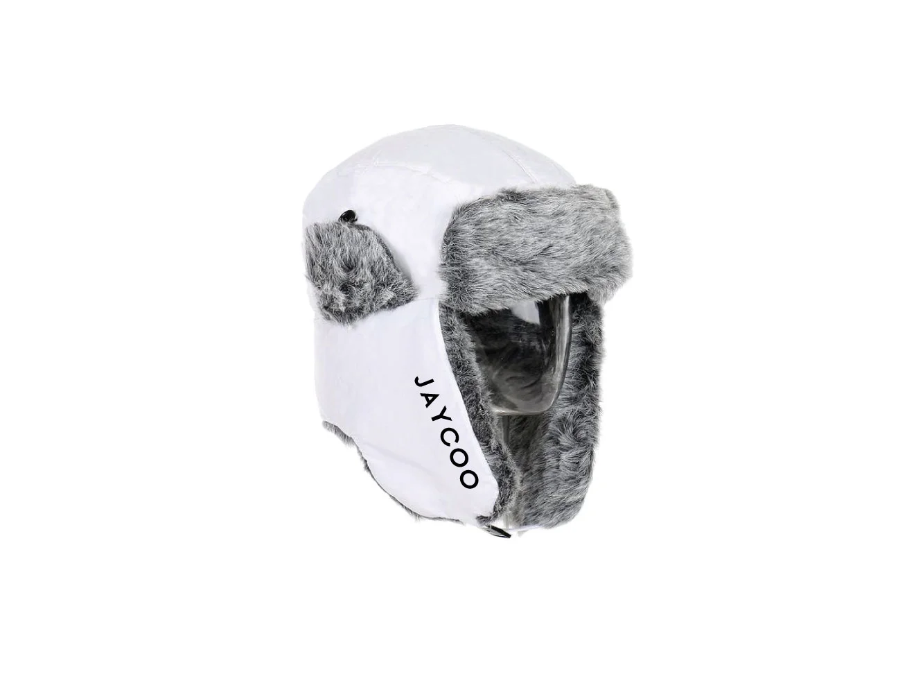 JAYCOO Knit Bomber Hat- White
