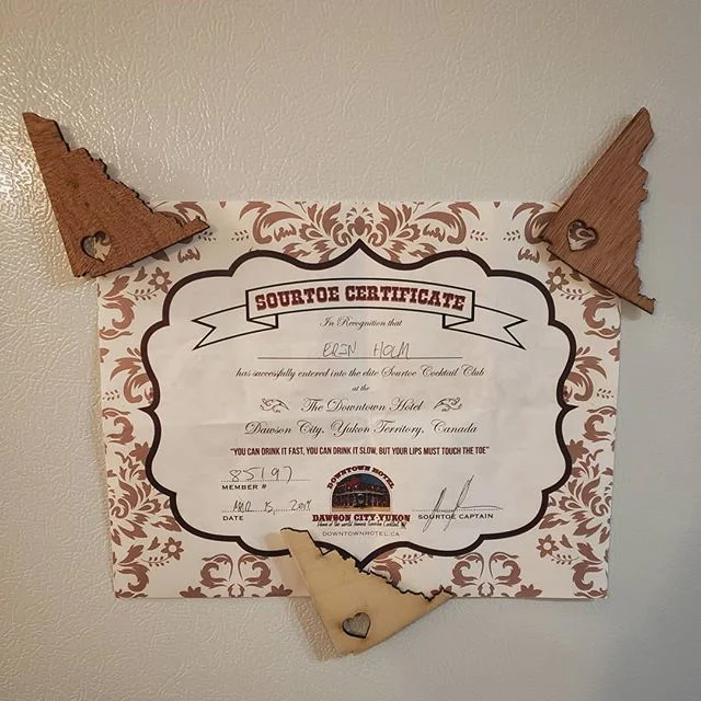 Hey Yukon...to thank you all for welcoming me to your territory with open arms, customers will now get a FREE Yukon territorial magnet with every wood print (woodie) purchase of any size til the end of summer. So you can now hang up any and every pro