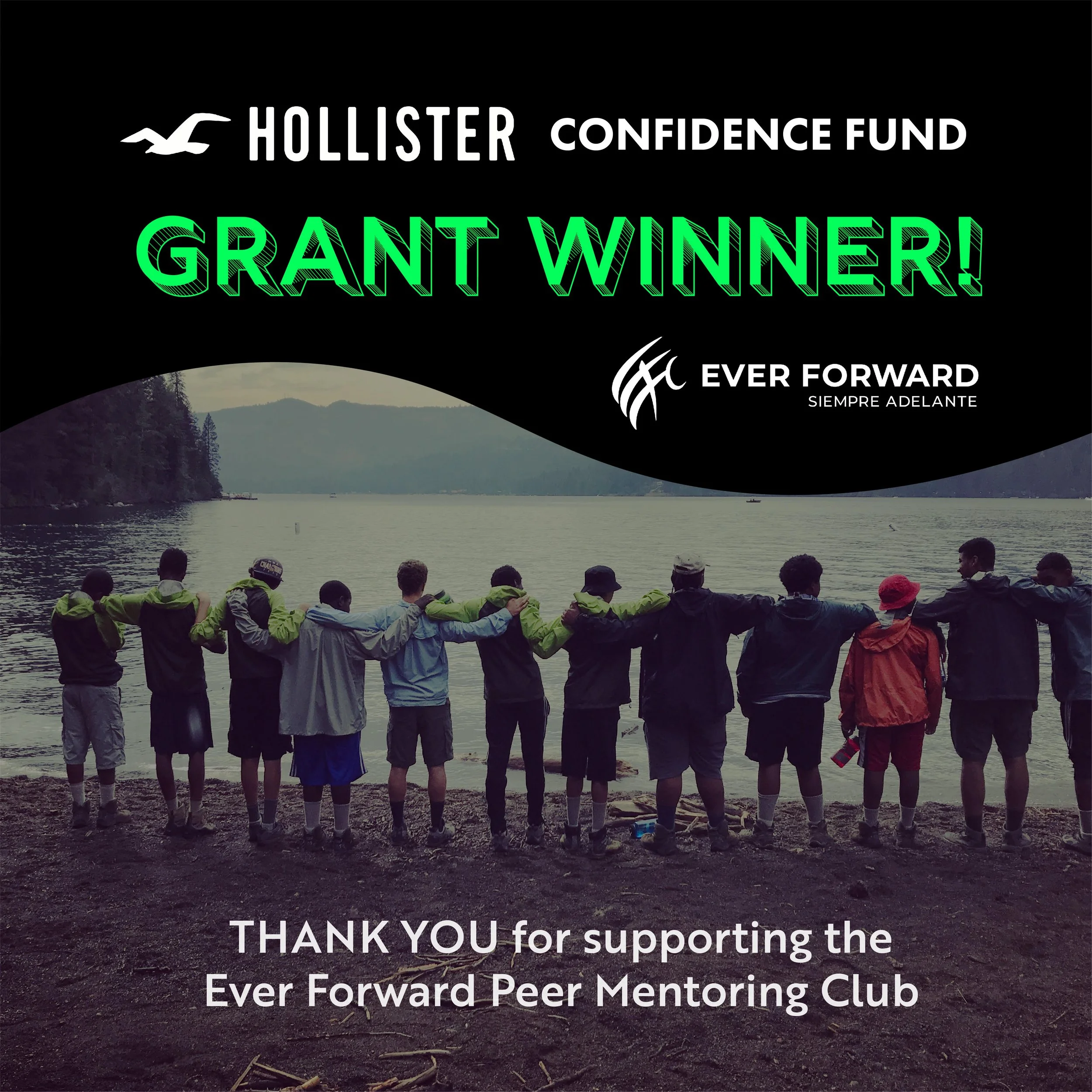 Ever Forward Granted $50,000 From the Hollister Confidence Project!!!