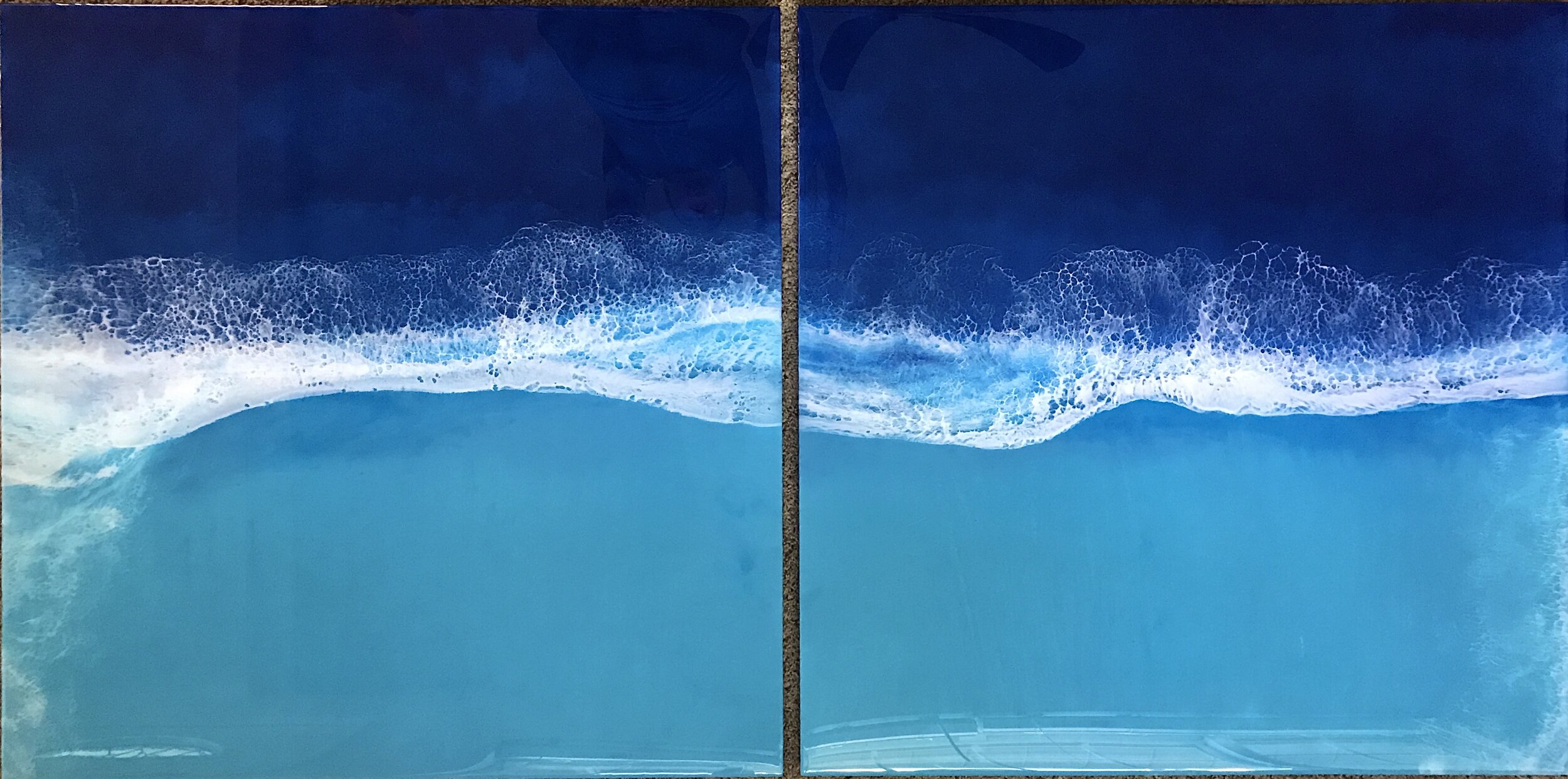 36x36 in. diptych panels