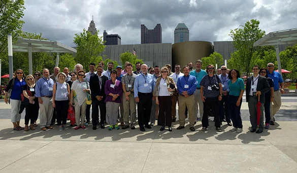 Summit participants were joined by Columbus City Councilwoman Jaiza Page and two city council staff members for a site tour of the award-winning Scioto River Greenways Project.