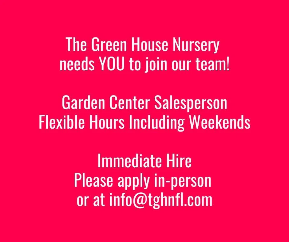 #nowhiring #hiringnow #Gainesvillejobs #gainesvillefl #gainesvilleflorida #newberryfl #newberryflorida #floridajobs #landscaping #hardscaping #thegreenhousenursery #March2026
