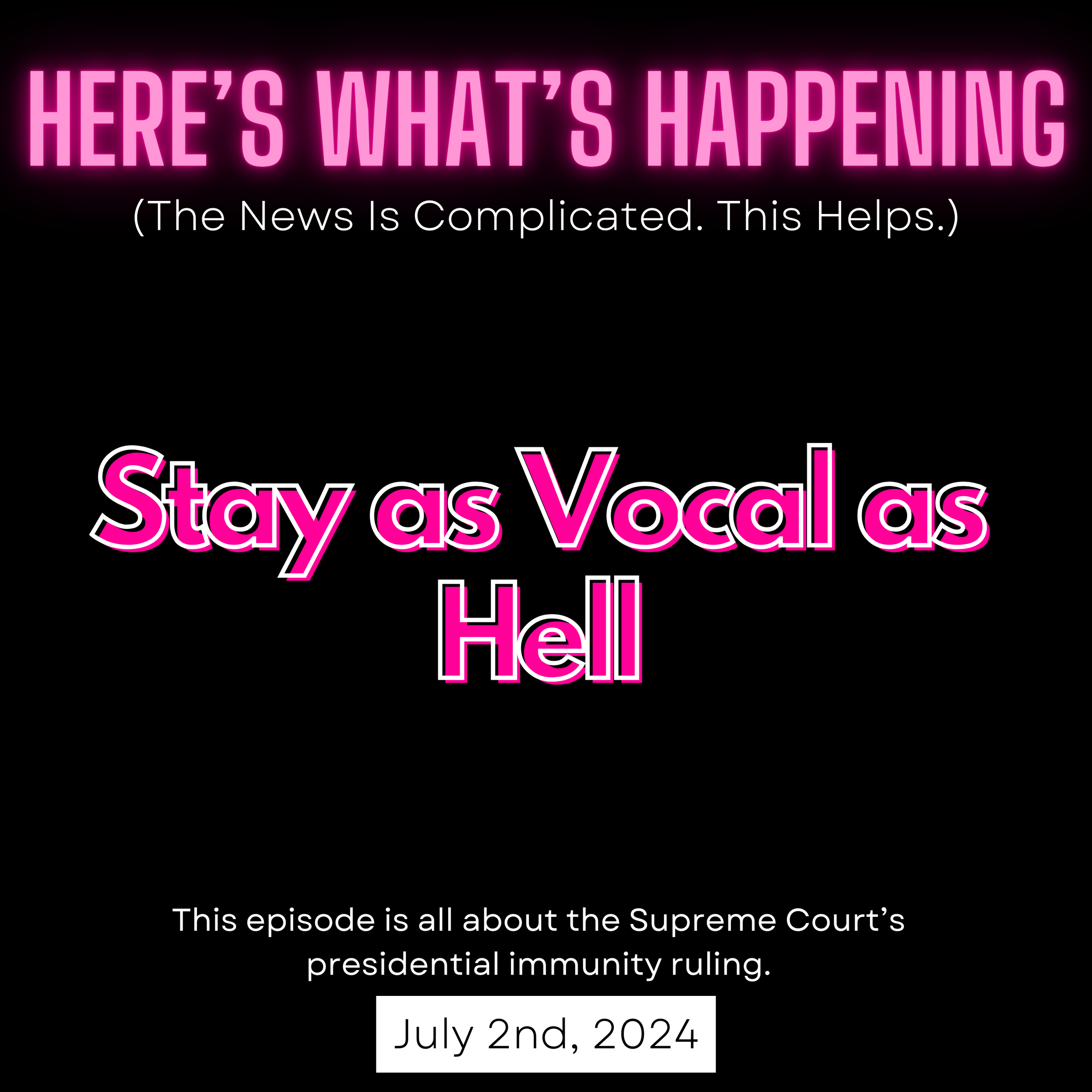 Stay as Vocal as Hell