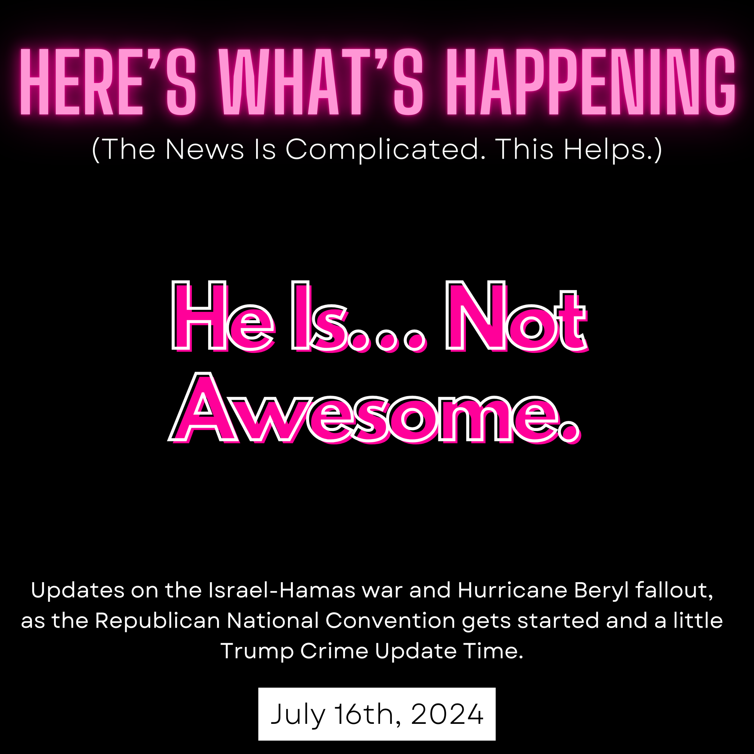 He Is… Not Awesome.