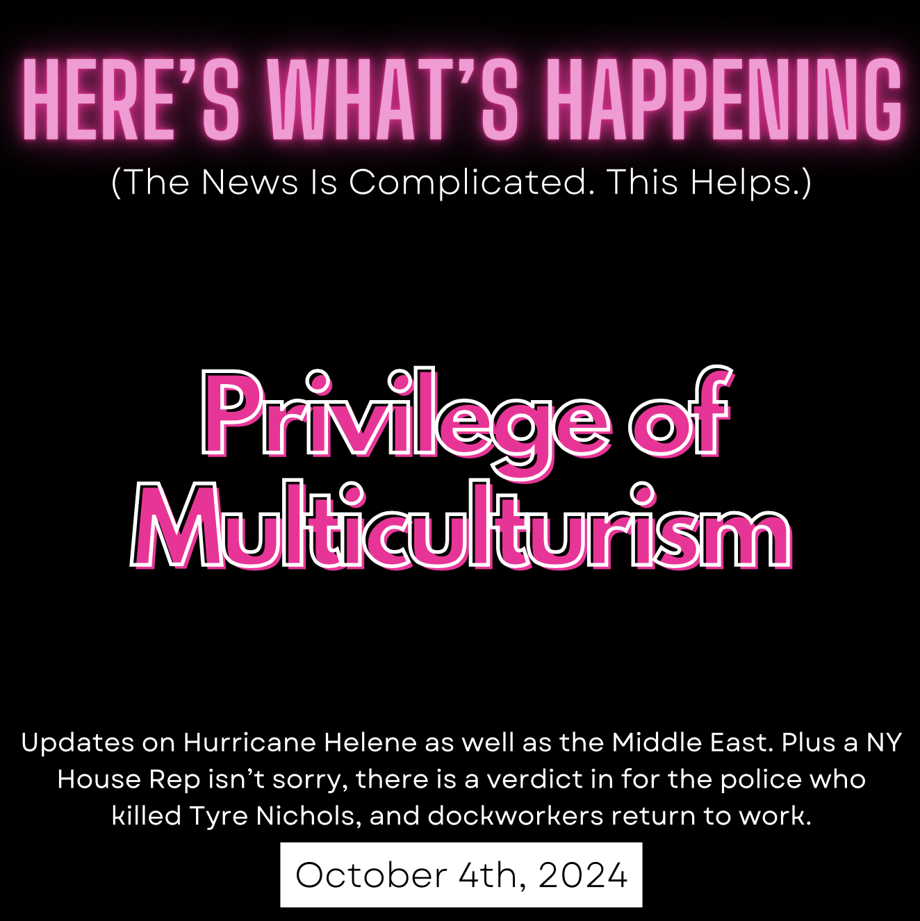 Privilege of Multiculturism episode artwork