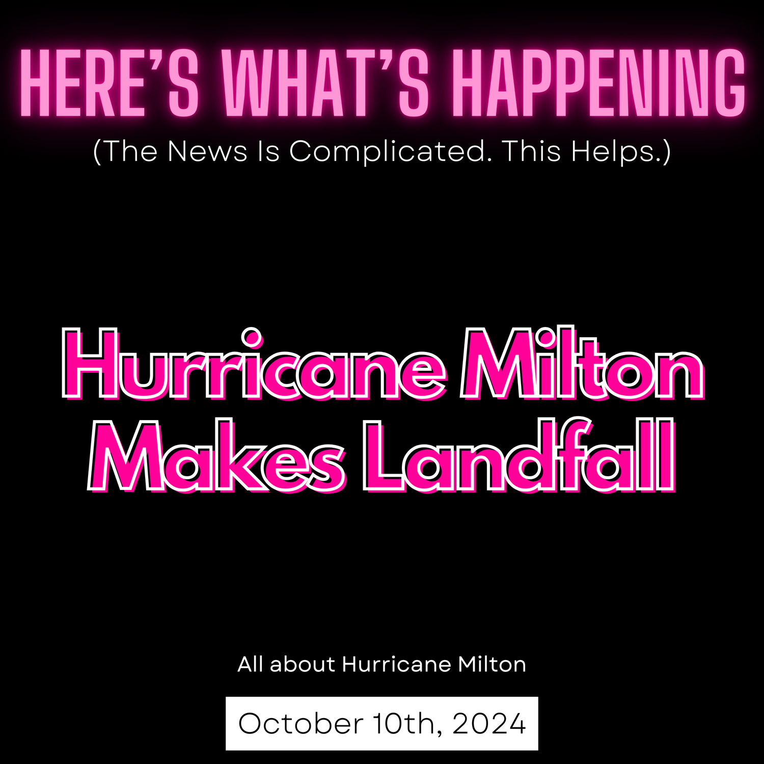 Hurricane Milton Makes Landfall episode artwork