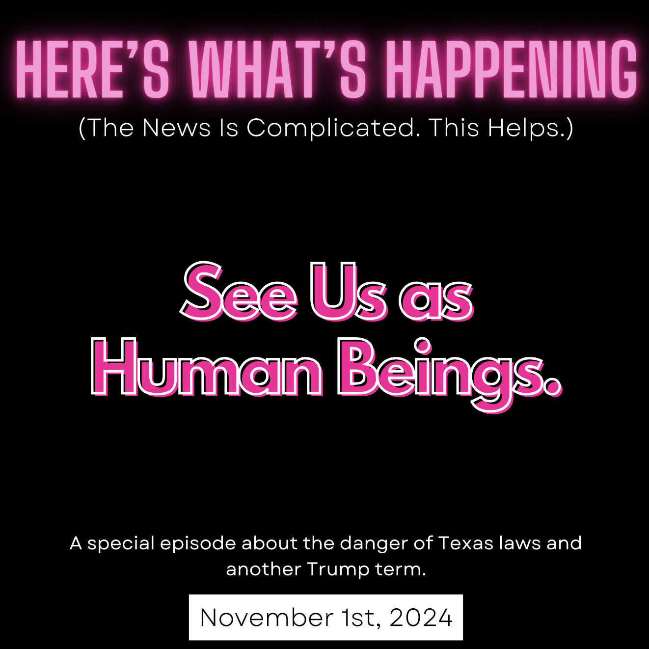 See Us as Human Beings. episode artwork