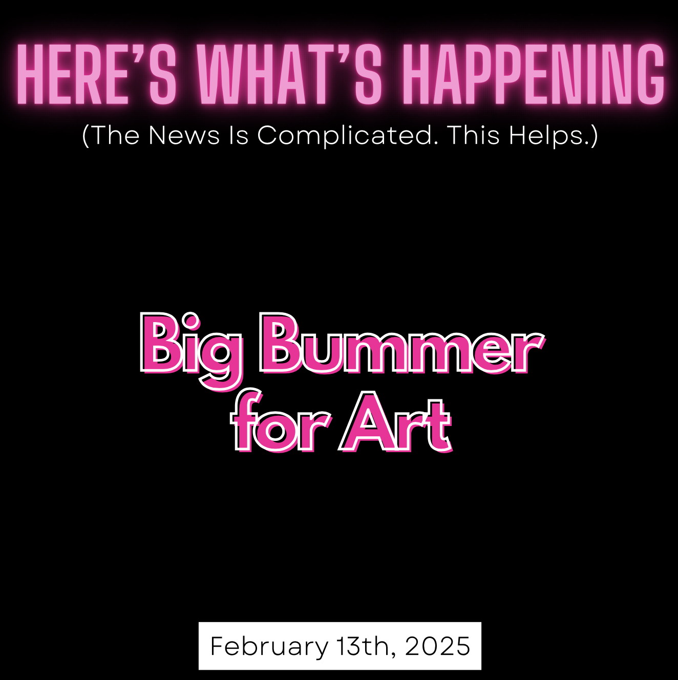 Big Bummer for Art episode artwork