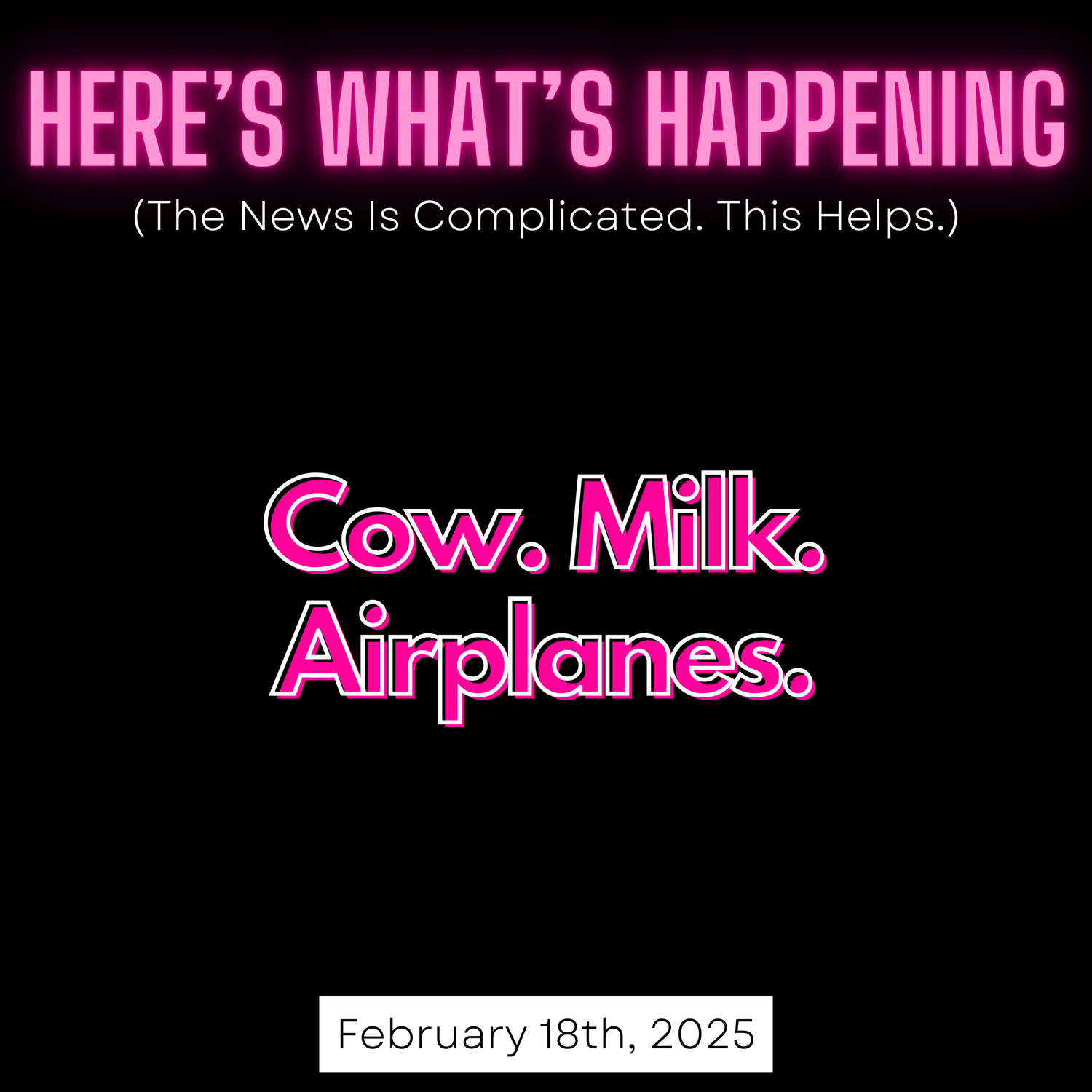 Cow. Milk. Airplanes. episode artwork