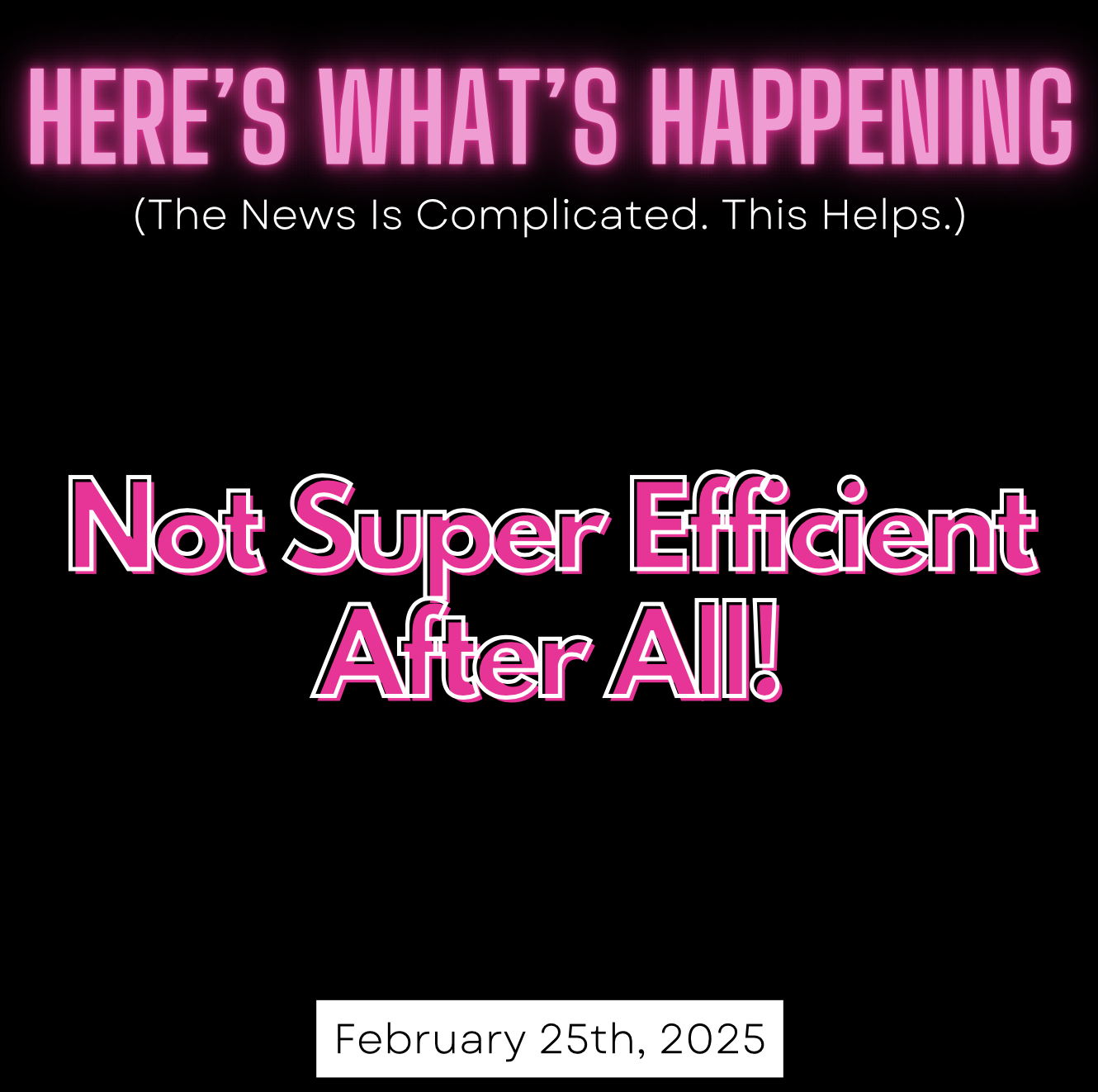 Not Super Efficient After All! episode artwork