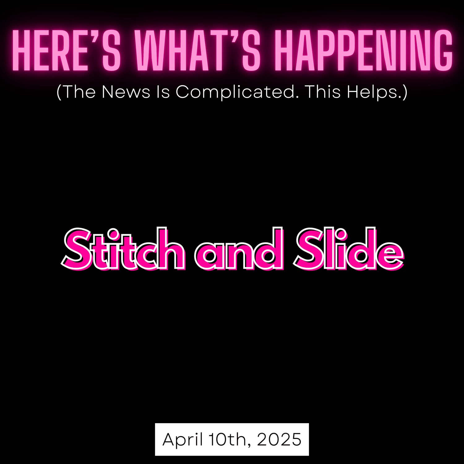 Stitch and Slide episode artwork
