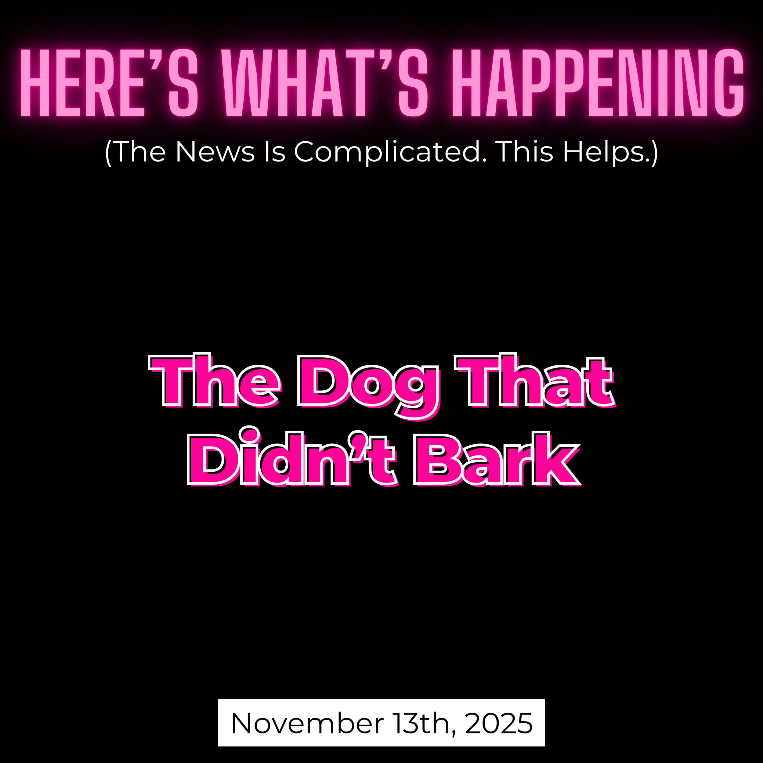 The Dog That Didn’t Bark