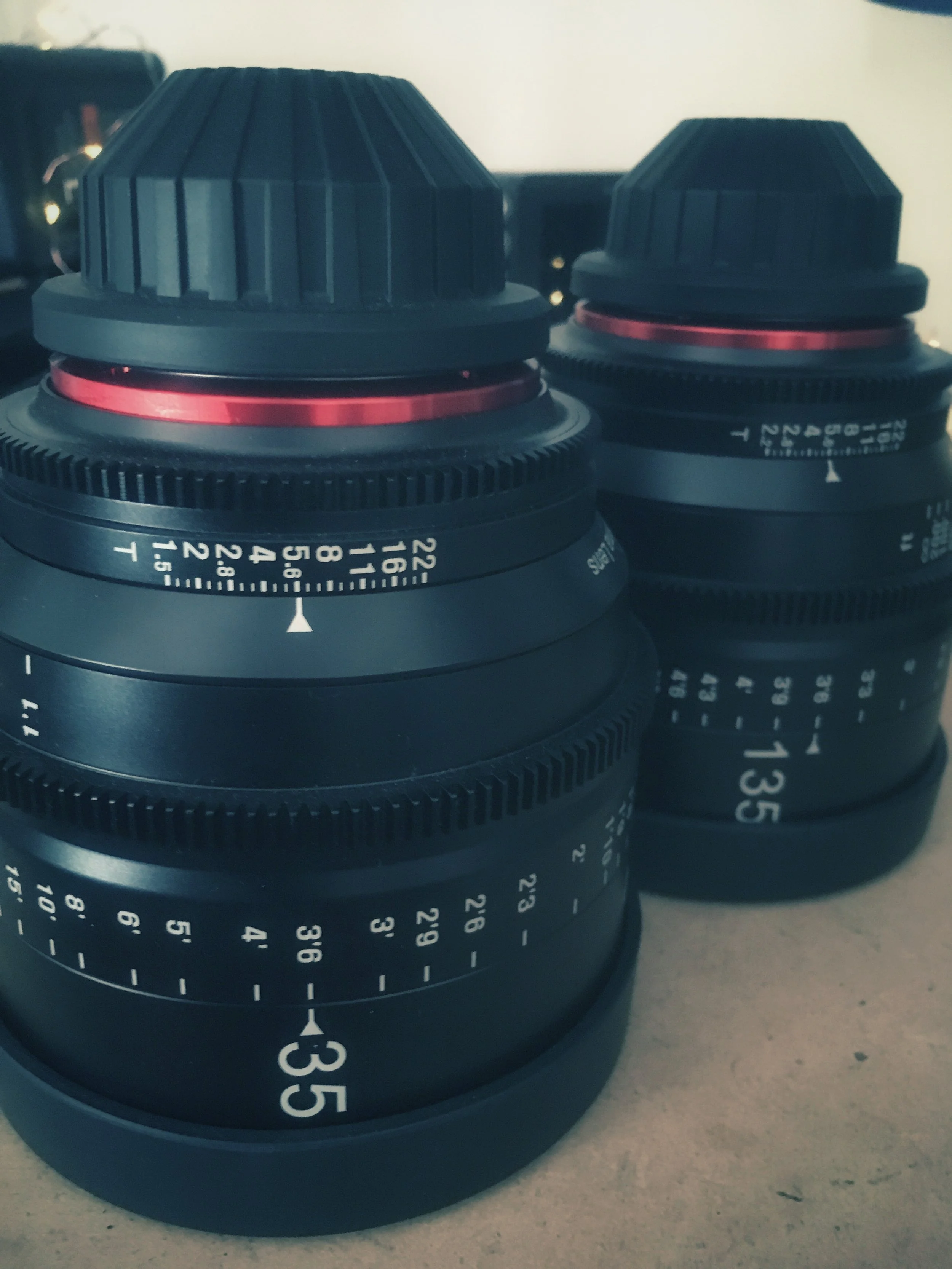 PL mount prime lenses