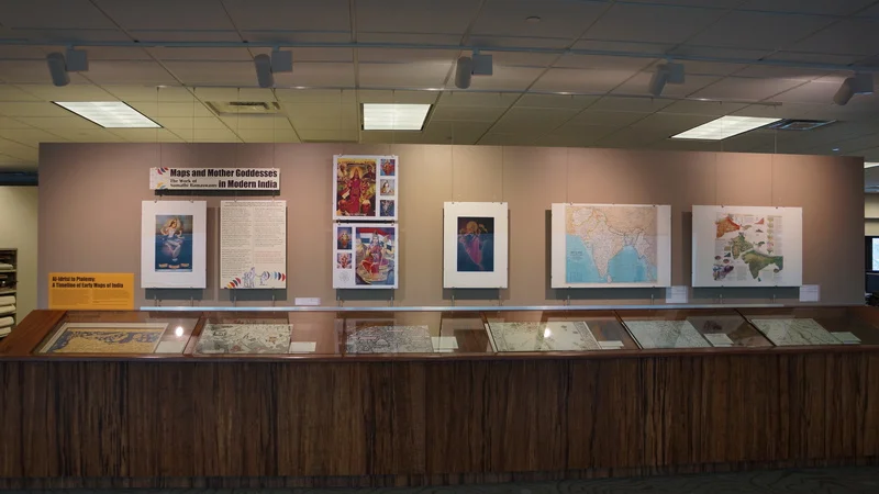 One of three open sections in the exhibit