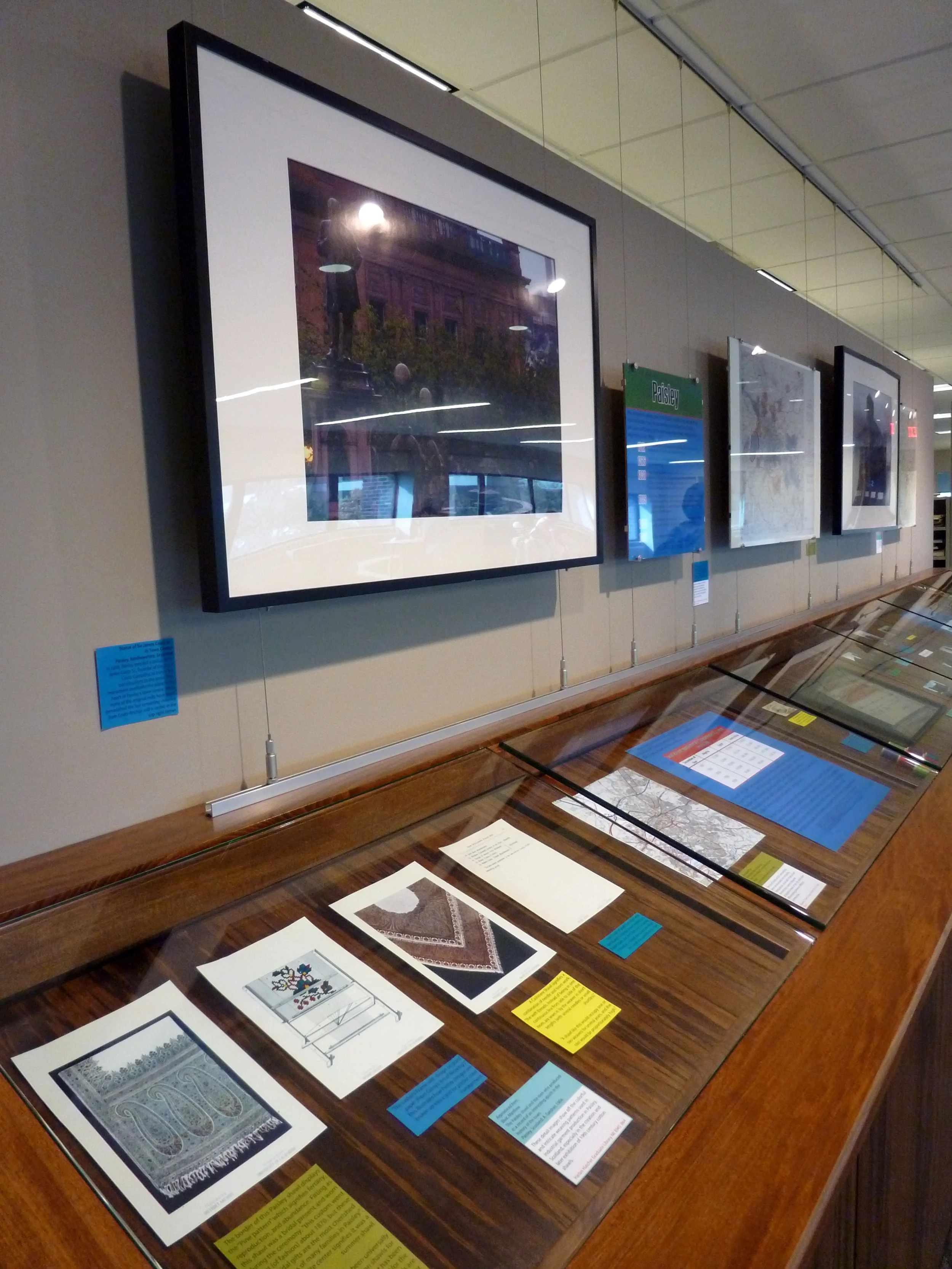 One of three displays along the "runway"