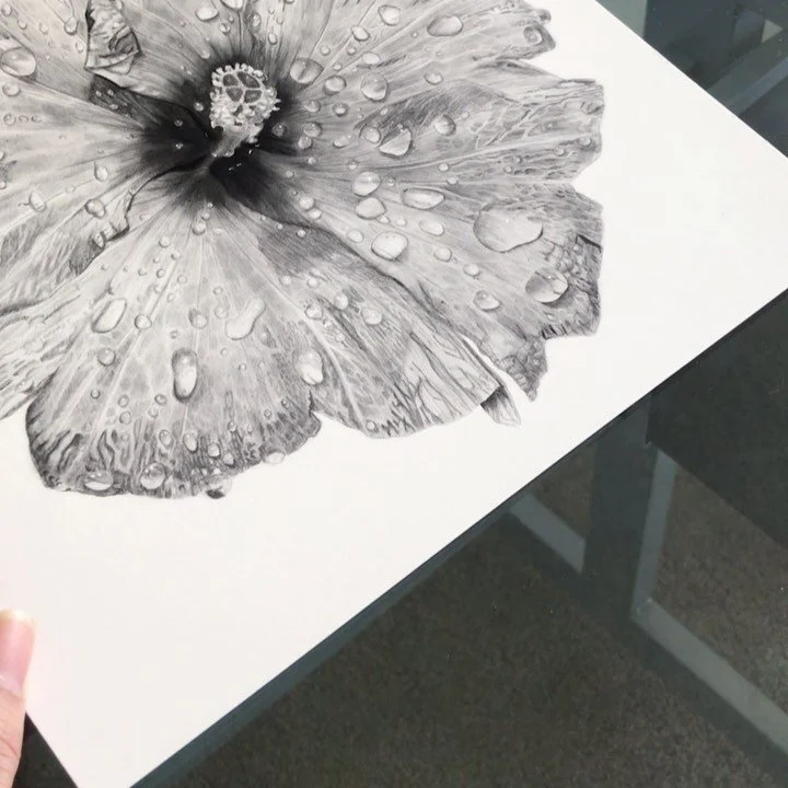Someone is about to receive the first run of the limited edition Wet Hibiscus gicl&eacute;e prints. Only 50 will be printed and never be available again. Shop prints on my Etsy shop. Link in bio. 

#seattleartists #asianartist #aapiartist #floralart 