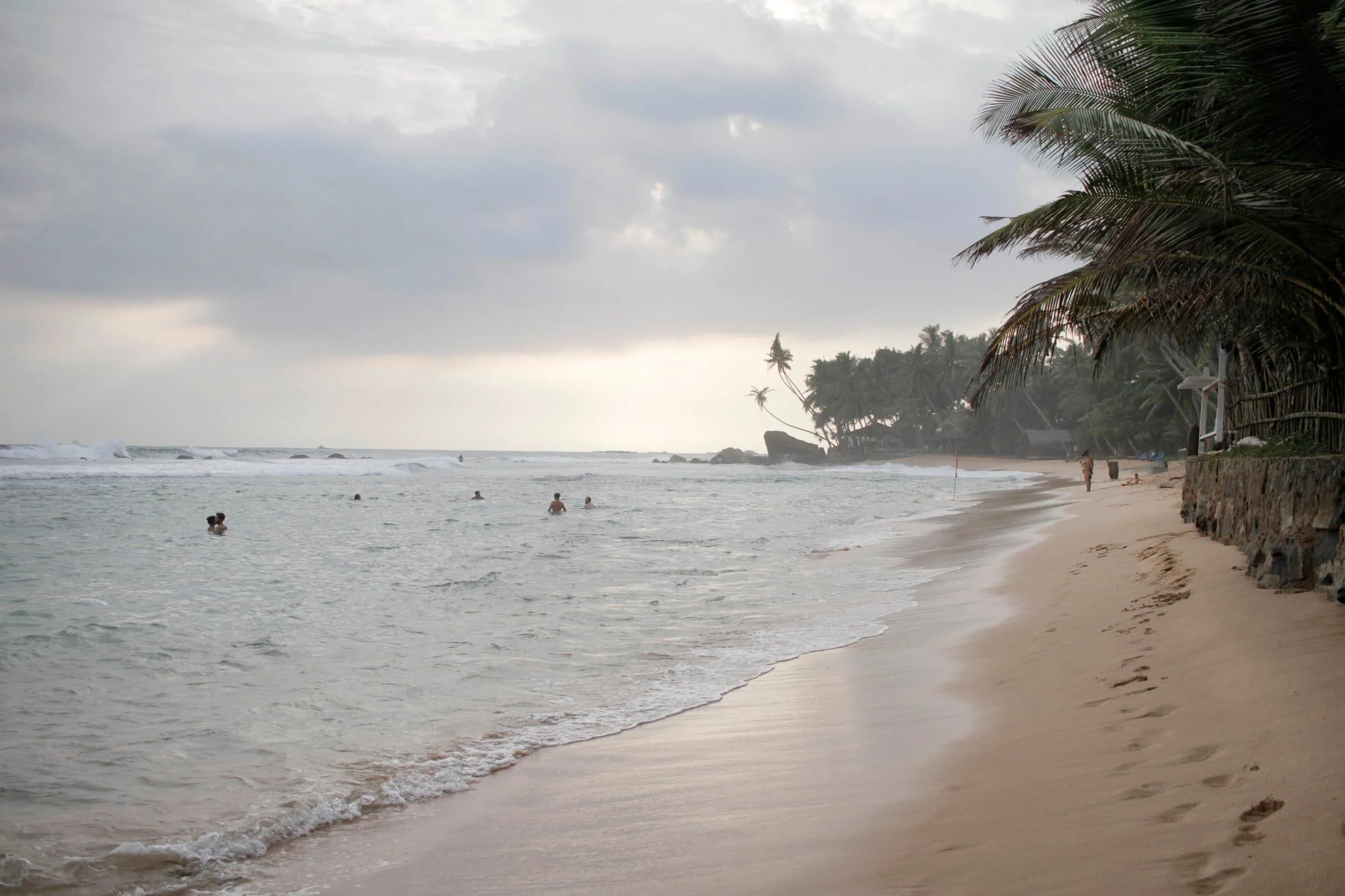 Dalawella Beach rope swing