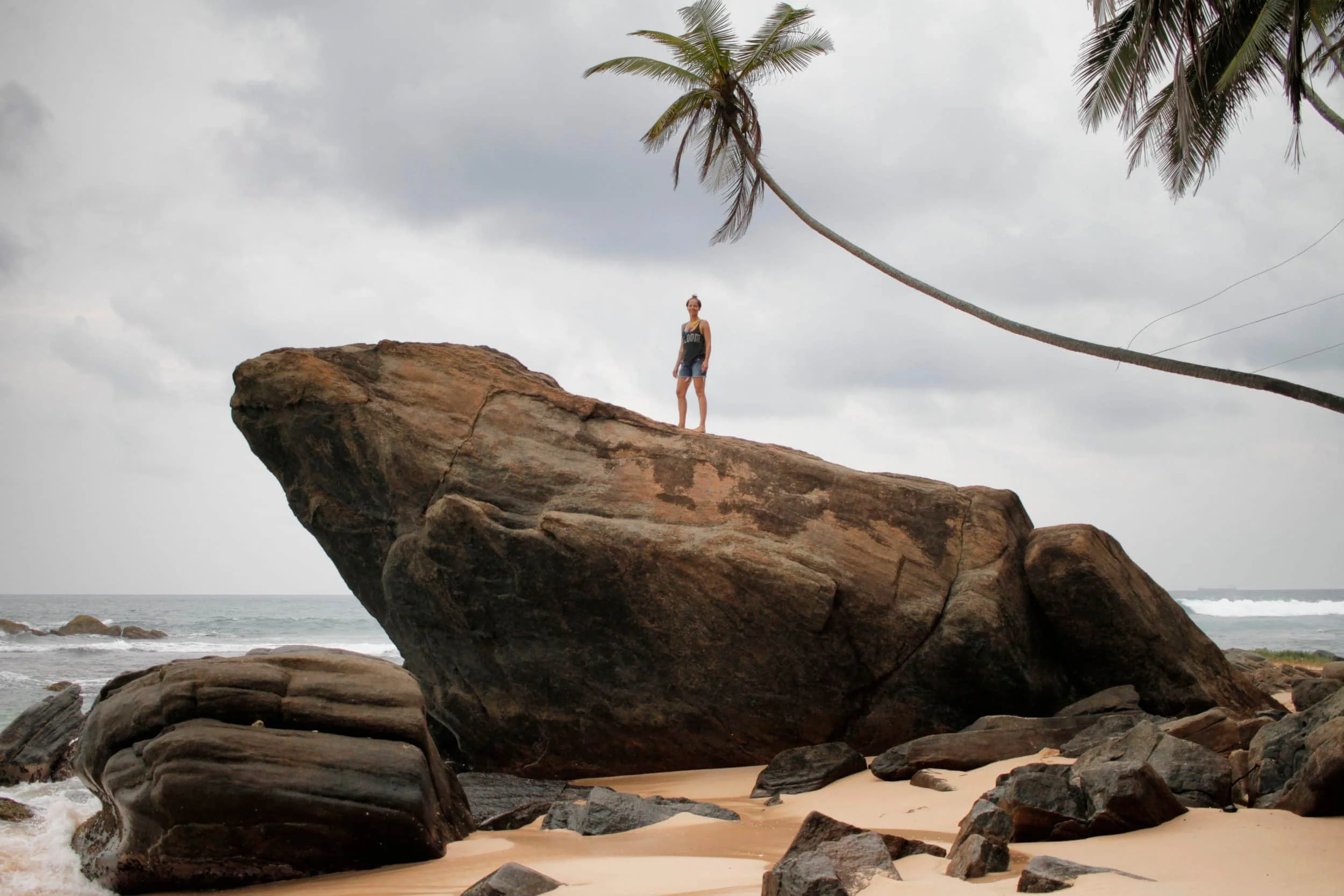 Frog Rock at Dalawella Beach, Mirissa