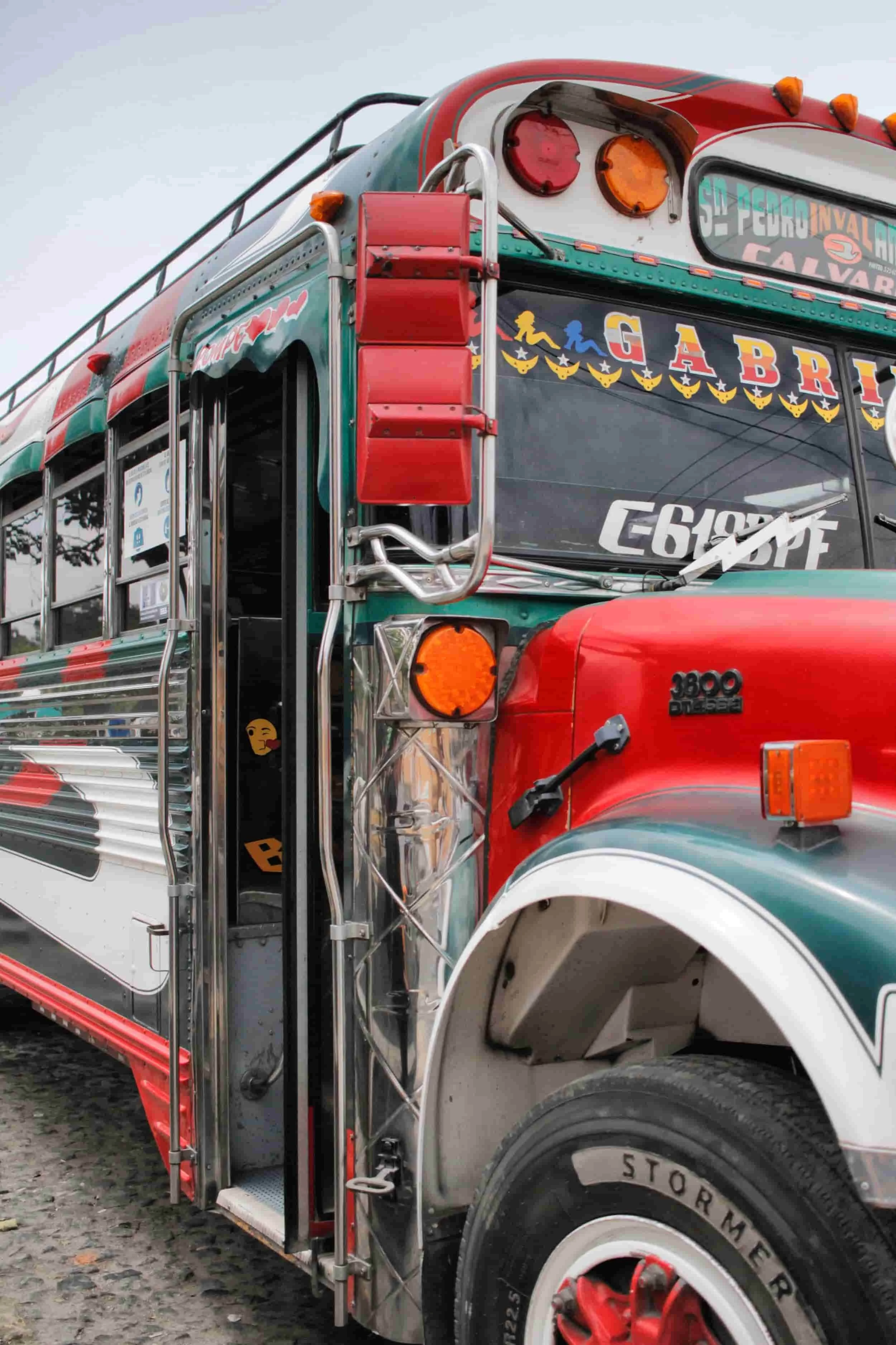San Pedro Las Huertas - chicken bus