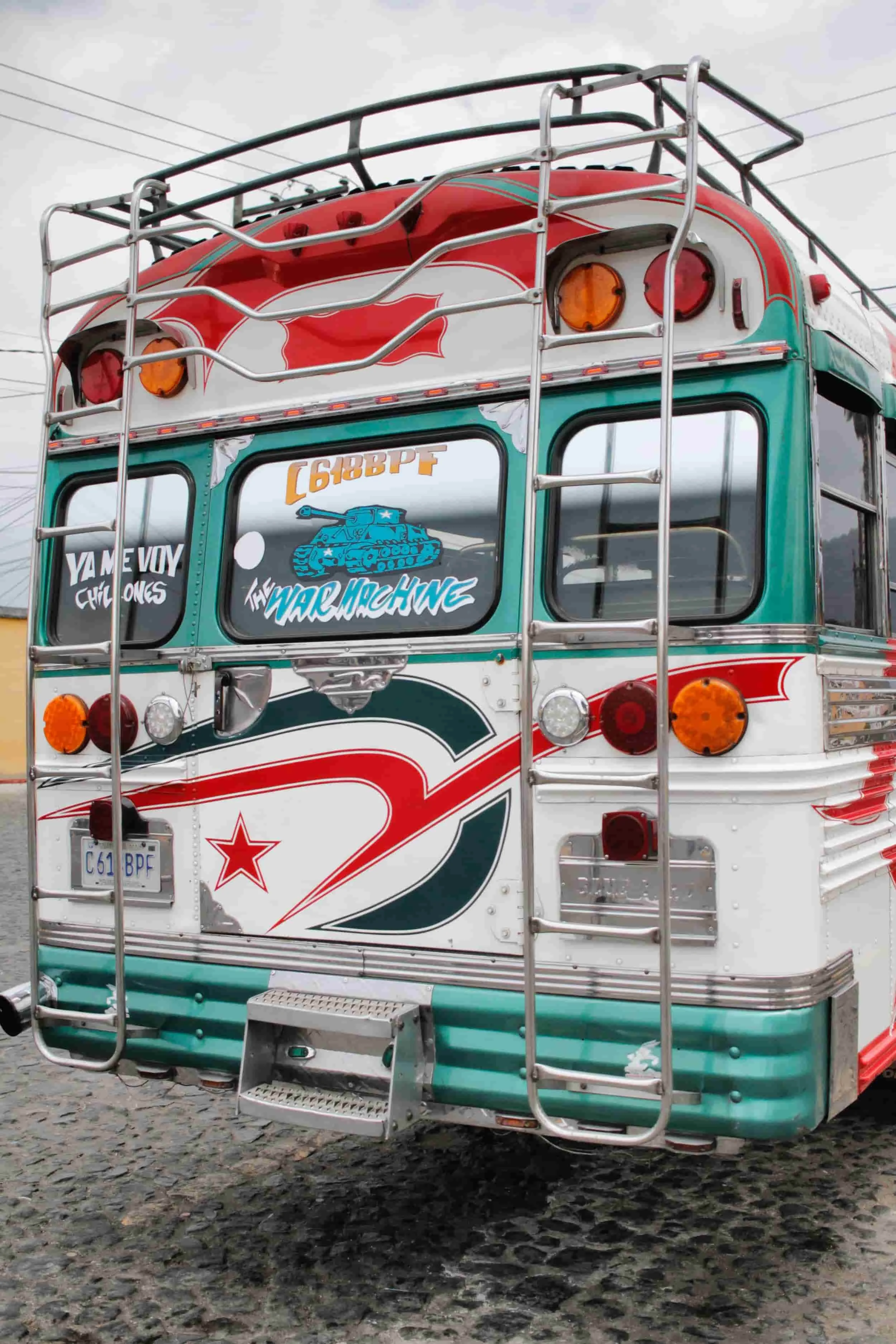 San Pedro Las Huertas - chicken bus