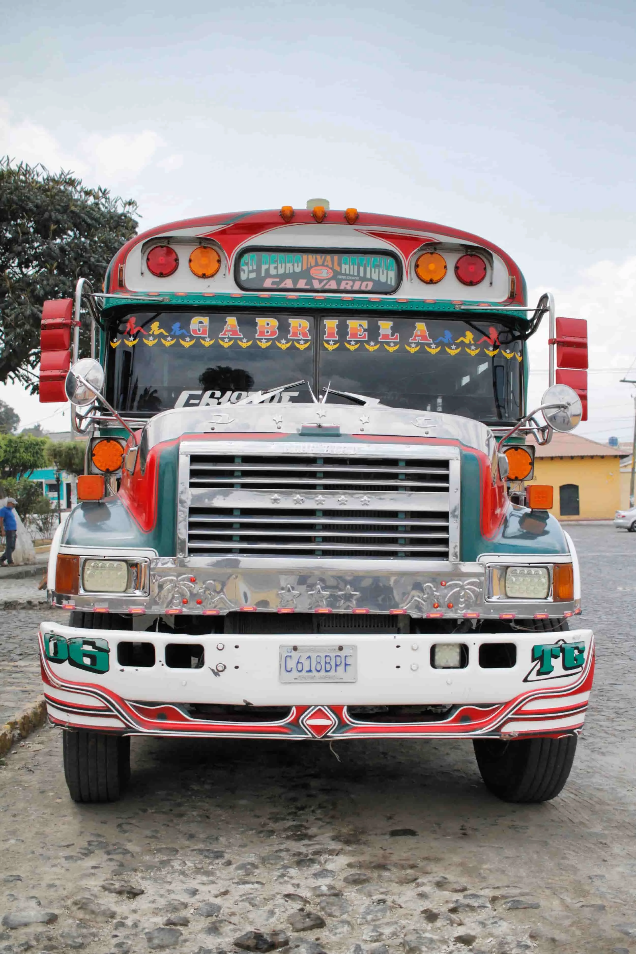 San Pedro Las Huertas - chicken bus