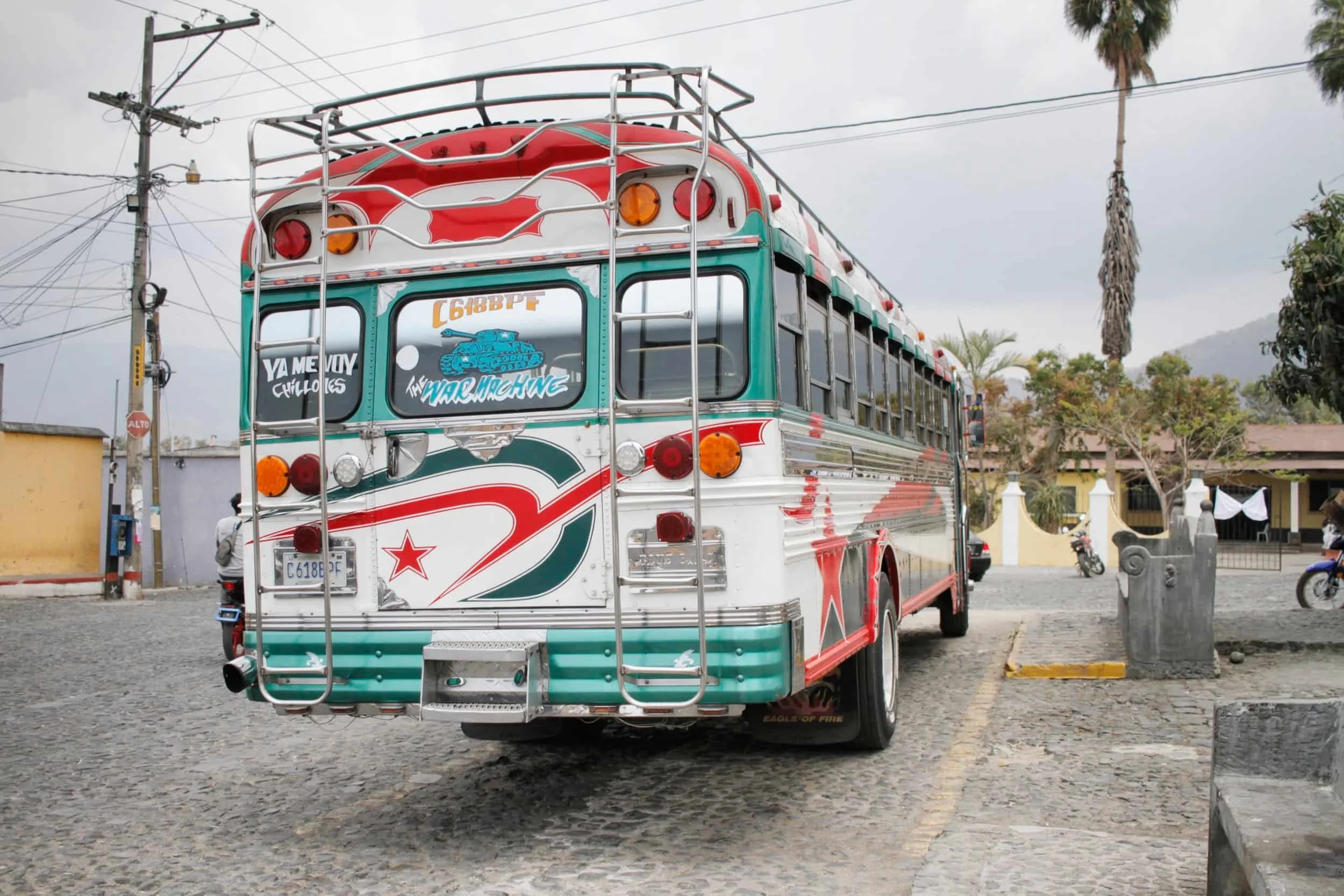 San Pedro Las Huertas - chicken bus
