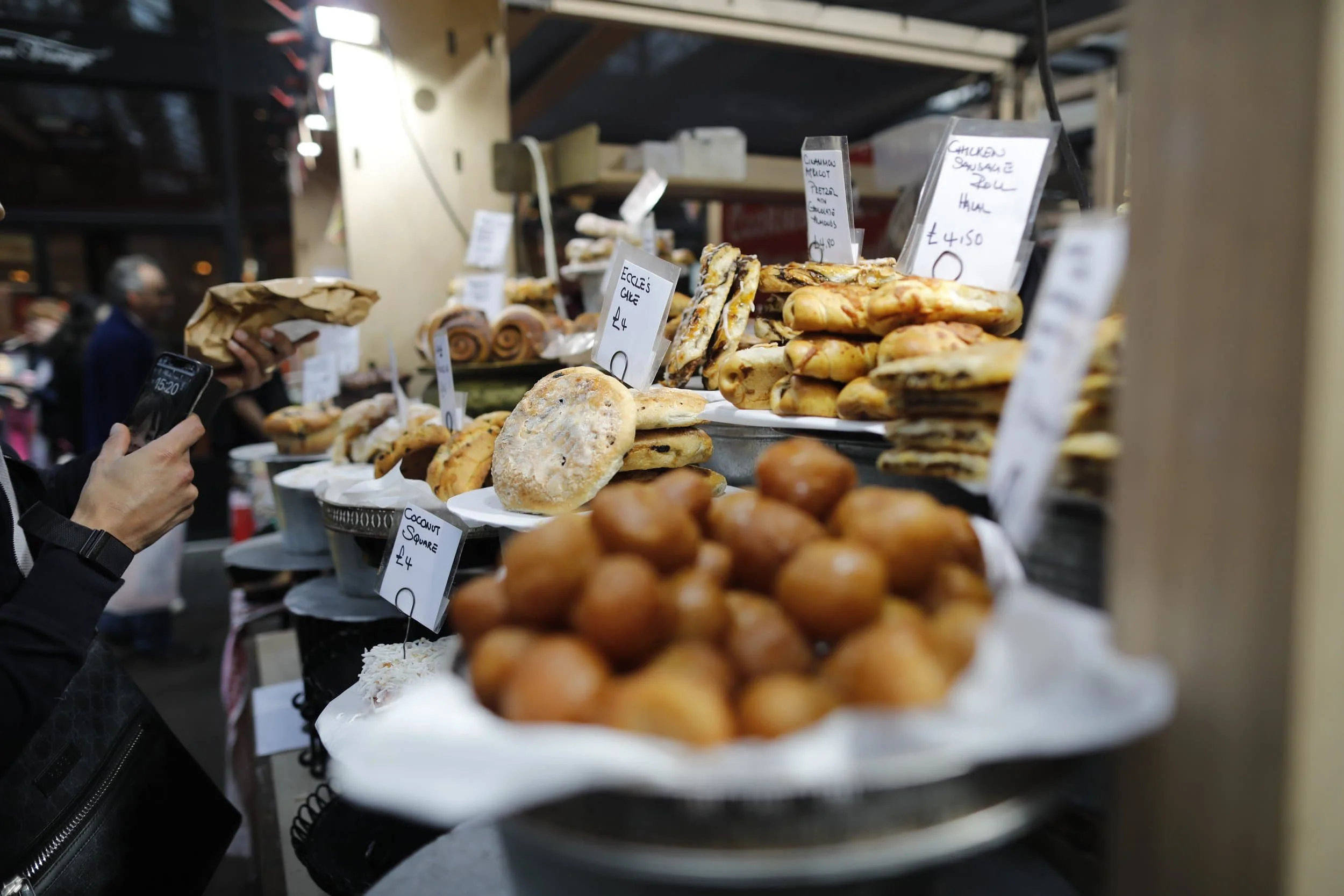 Food stalls at Old Spitalfields Market, best market in London