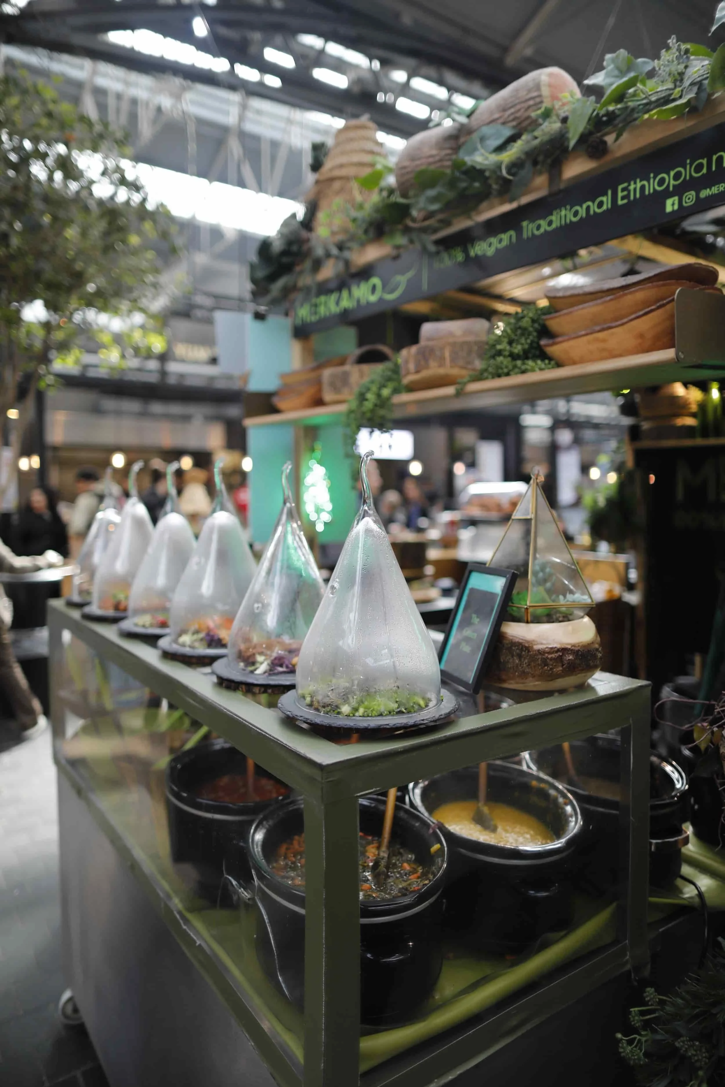 Food stalls at Old Spitalfields Market, best market in London