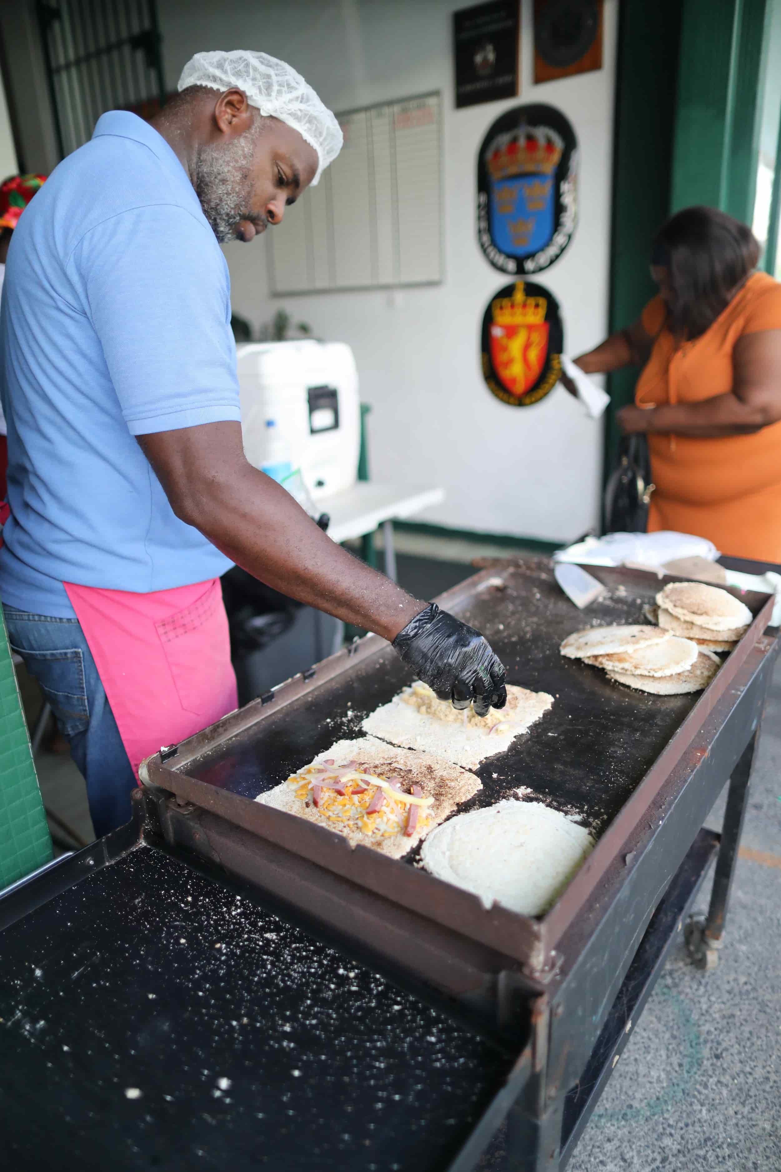 Casava Man on dominica island
