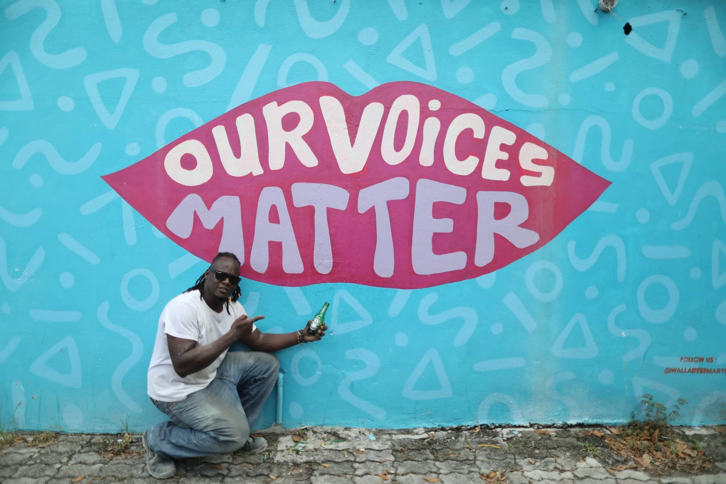 street art in Marigot in Saint Martin