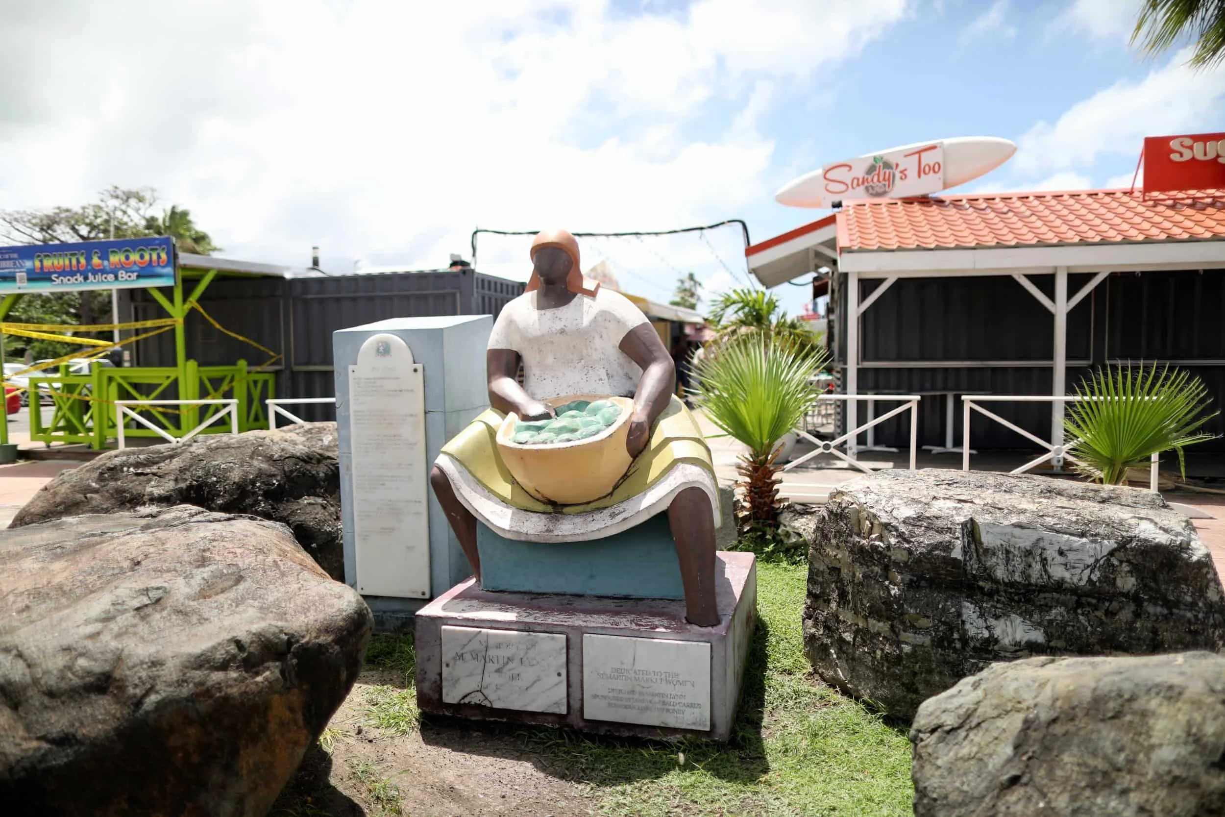 Market Woman in Marigot in Saint Martin