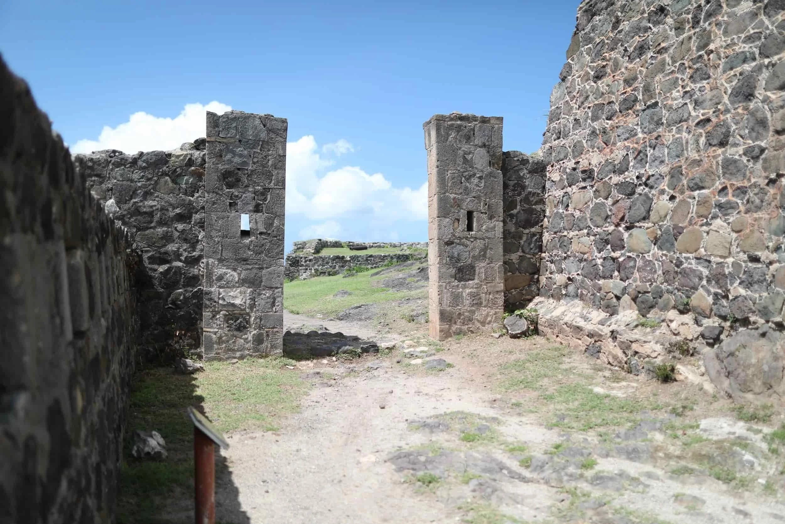Stone walls at Fort St. Louis