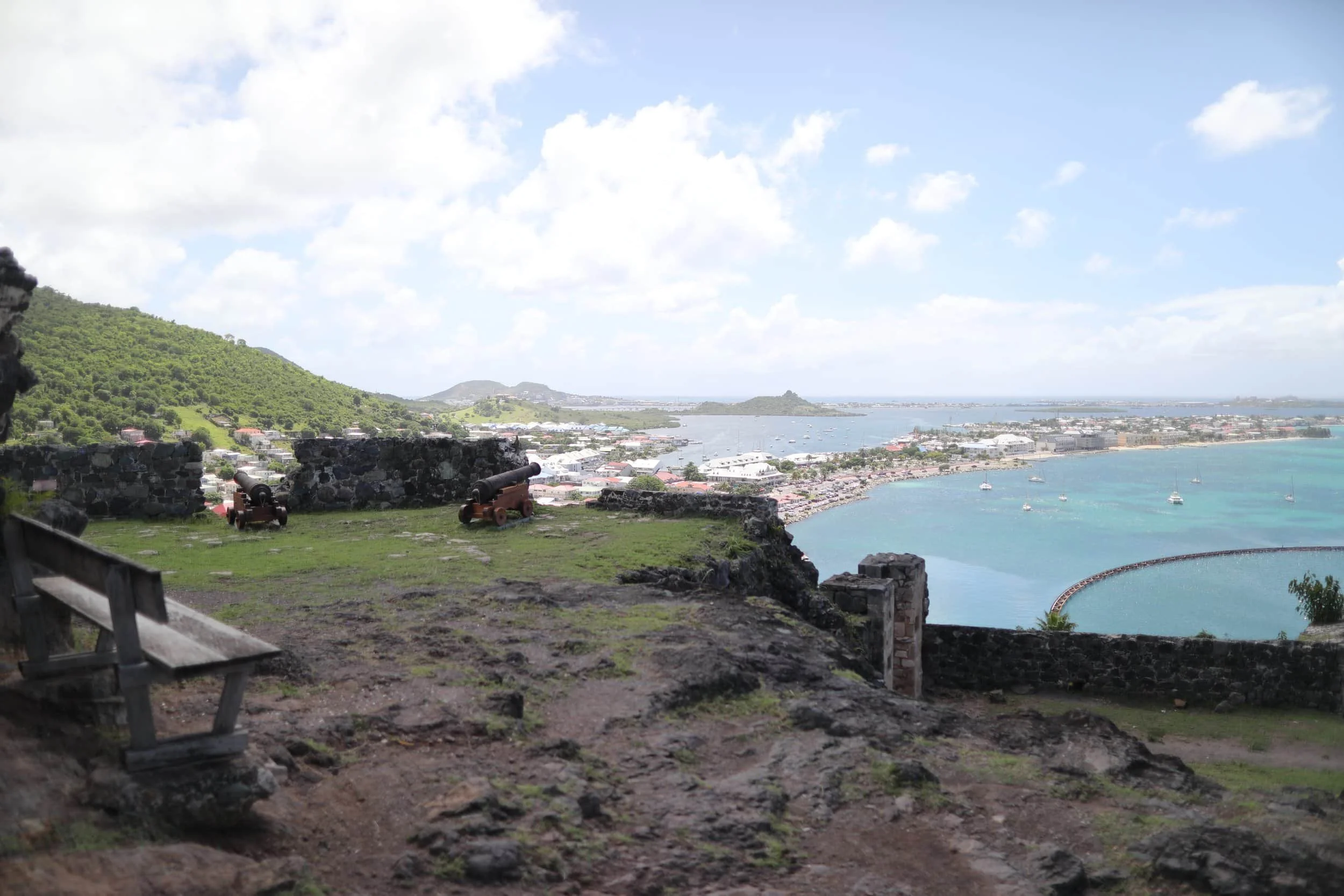 Views over the bay from Fort St. Louis